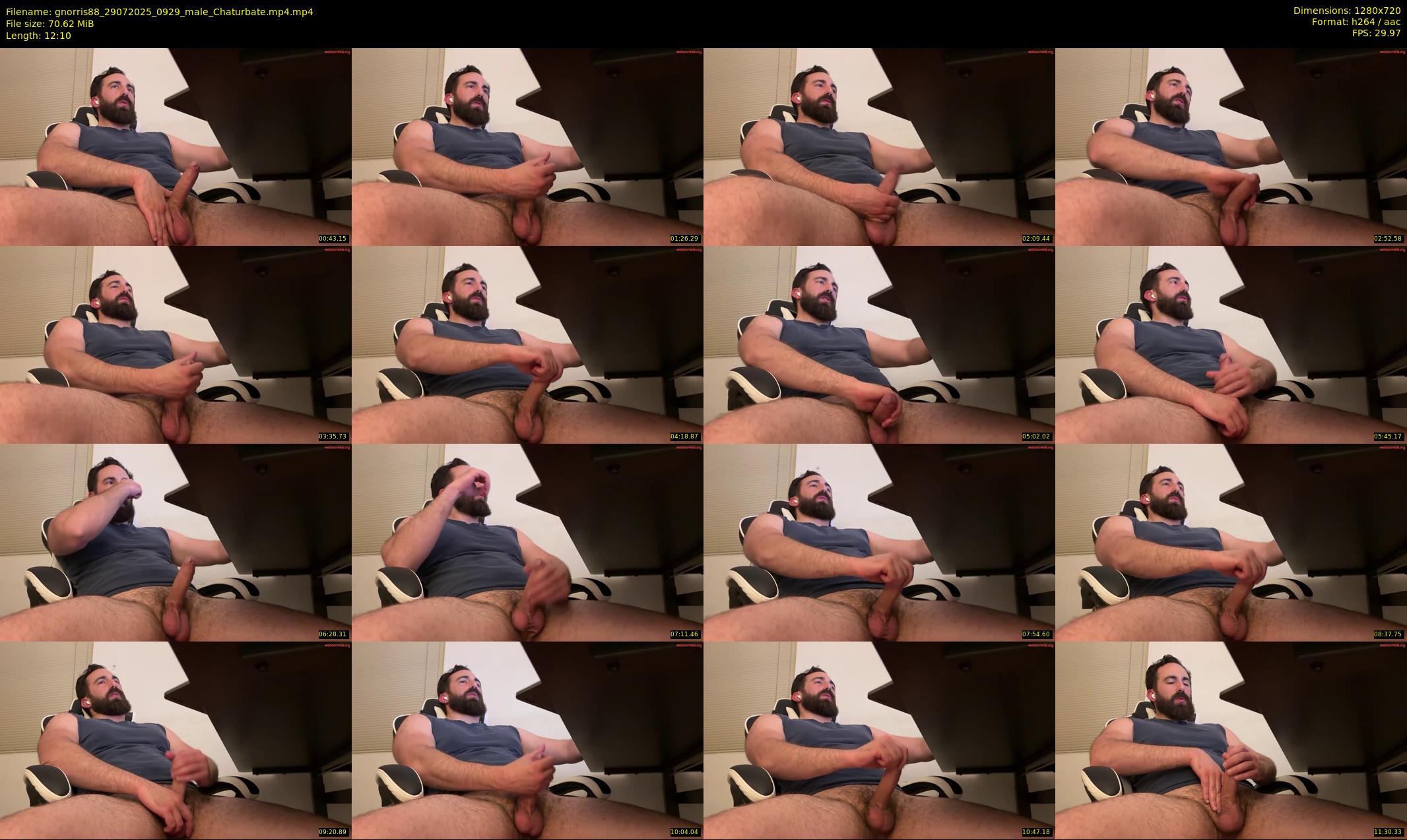 gnorris88 — 13 minute Chaturbate male cam show recording, 720p, Jul 29, 2025