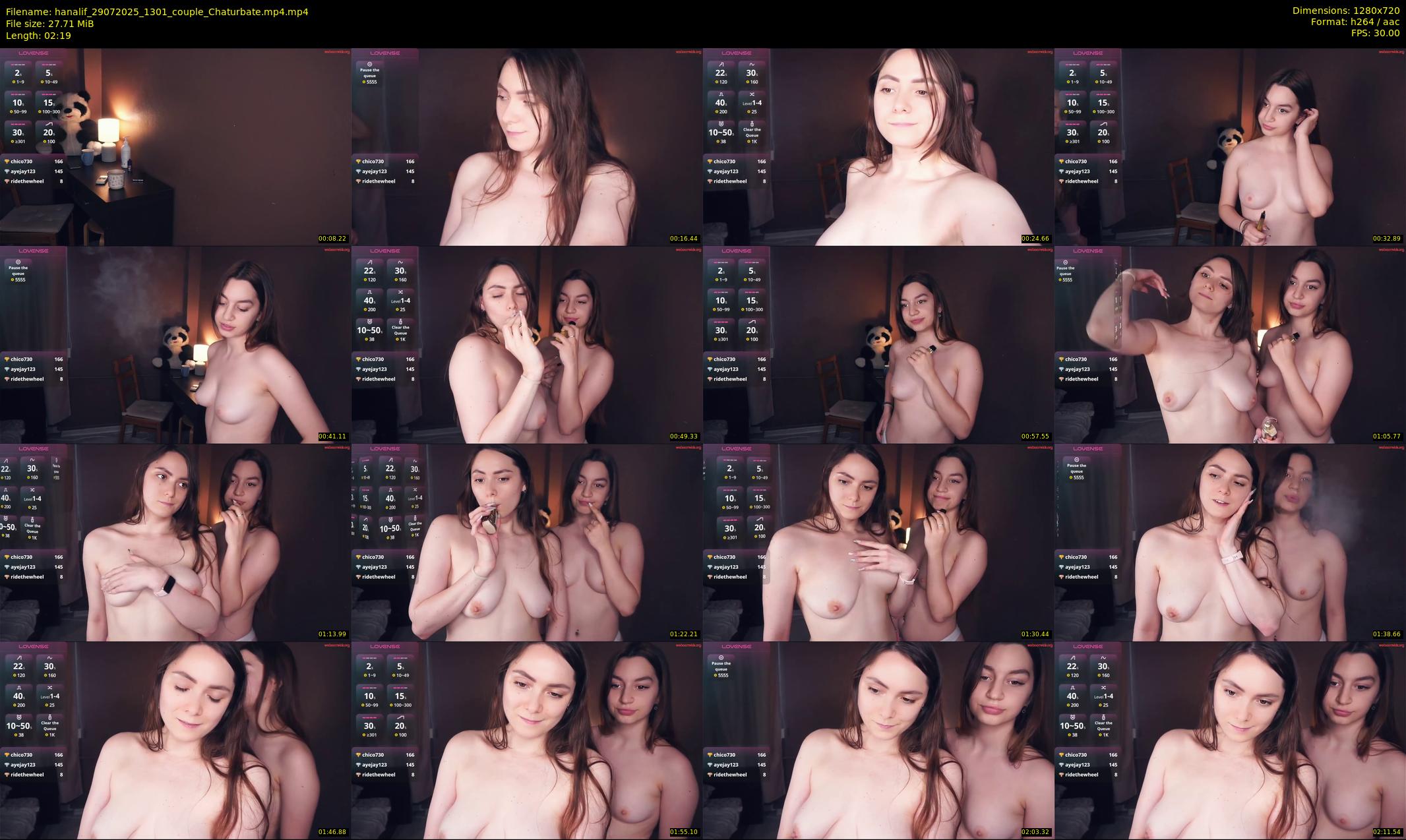 hanalif — 3 minute Chaturbate female cam show recording, 720p, Jul 29, 2025