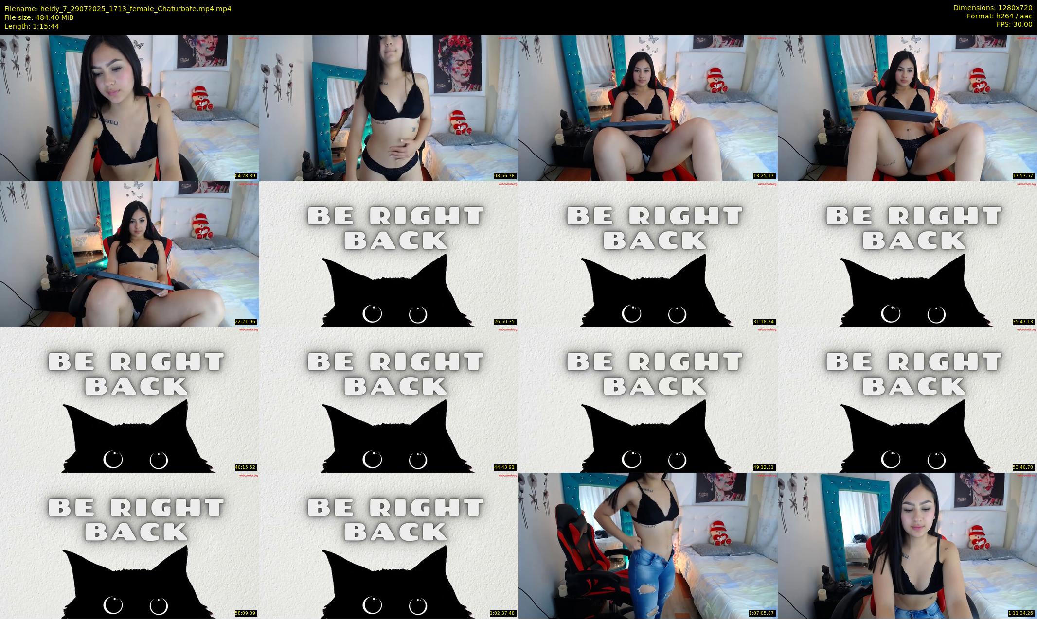 heidy_7 — 76 minute Chaturbate female cam show recording, 720p, Jul 29, 2025