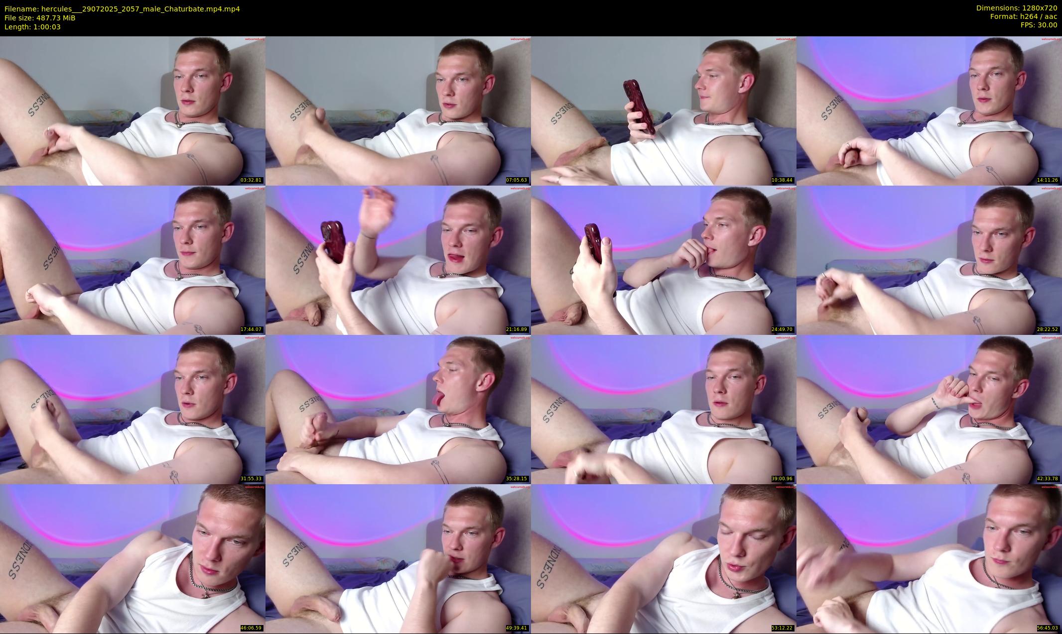 hercules__ — 61 minute Chaturbate male cam show recording, 720p, Jul 29, 2025