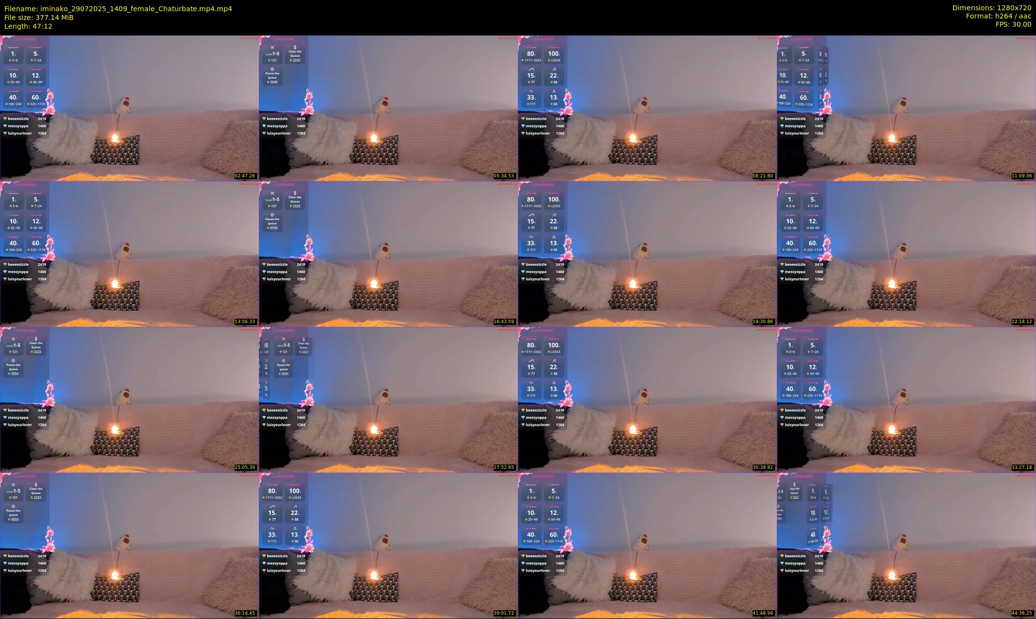 iminako — 48 minute Chaturbate female cam show recording, 720p, Jul 29, 2025