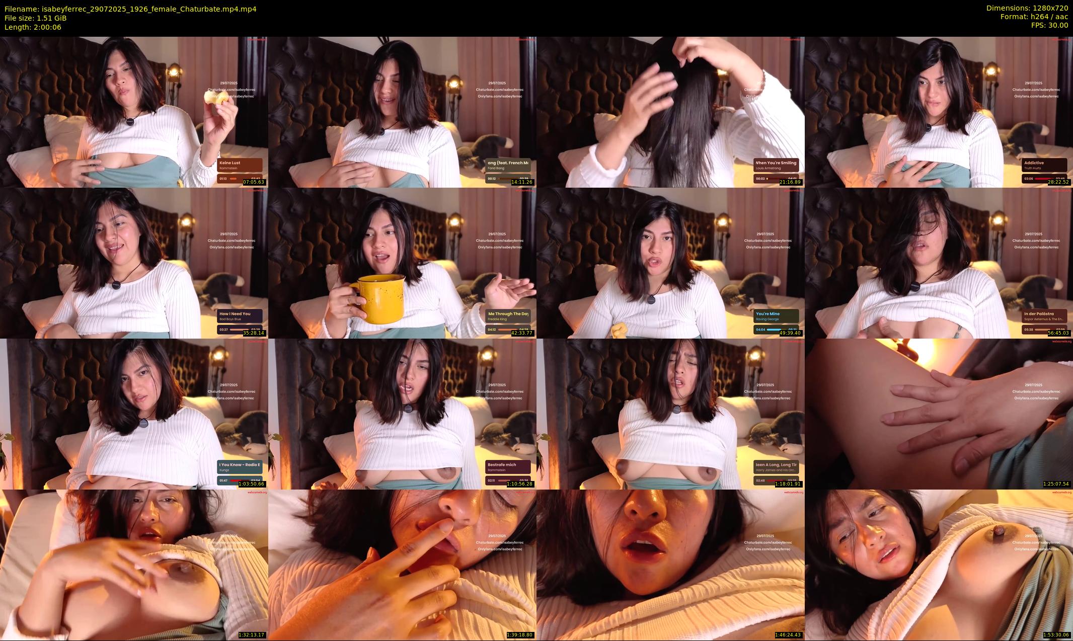 isabeyferrec — 121 minute Chaturbate female cam show recording, 720p, Jul 29, 2025