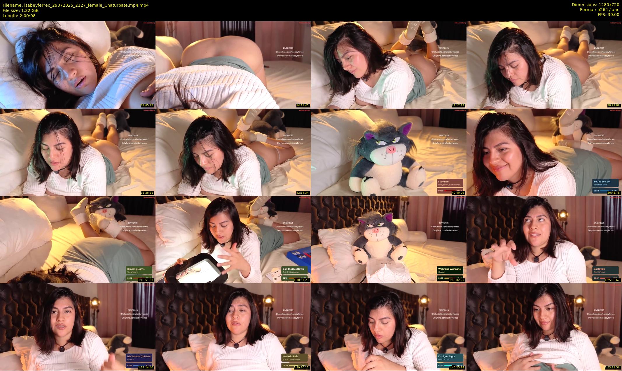 isabeyferrec — 121 minute Chaturbate female cam show recording, 720p, Jul 29, 2025