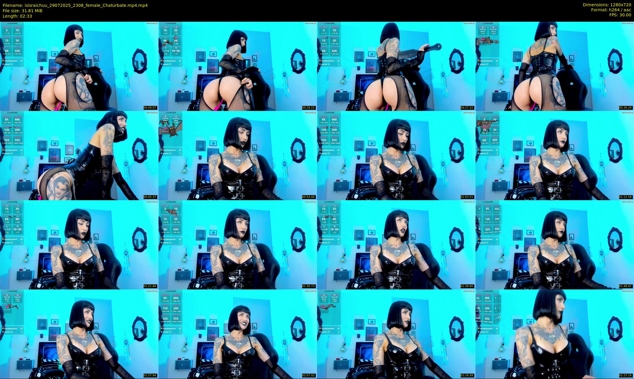 isisraichuu — 3 minute Chaturbate female cam show recording, 720p, Jul 29, 2025