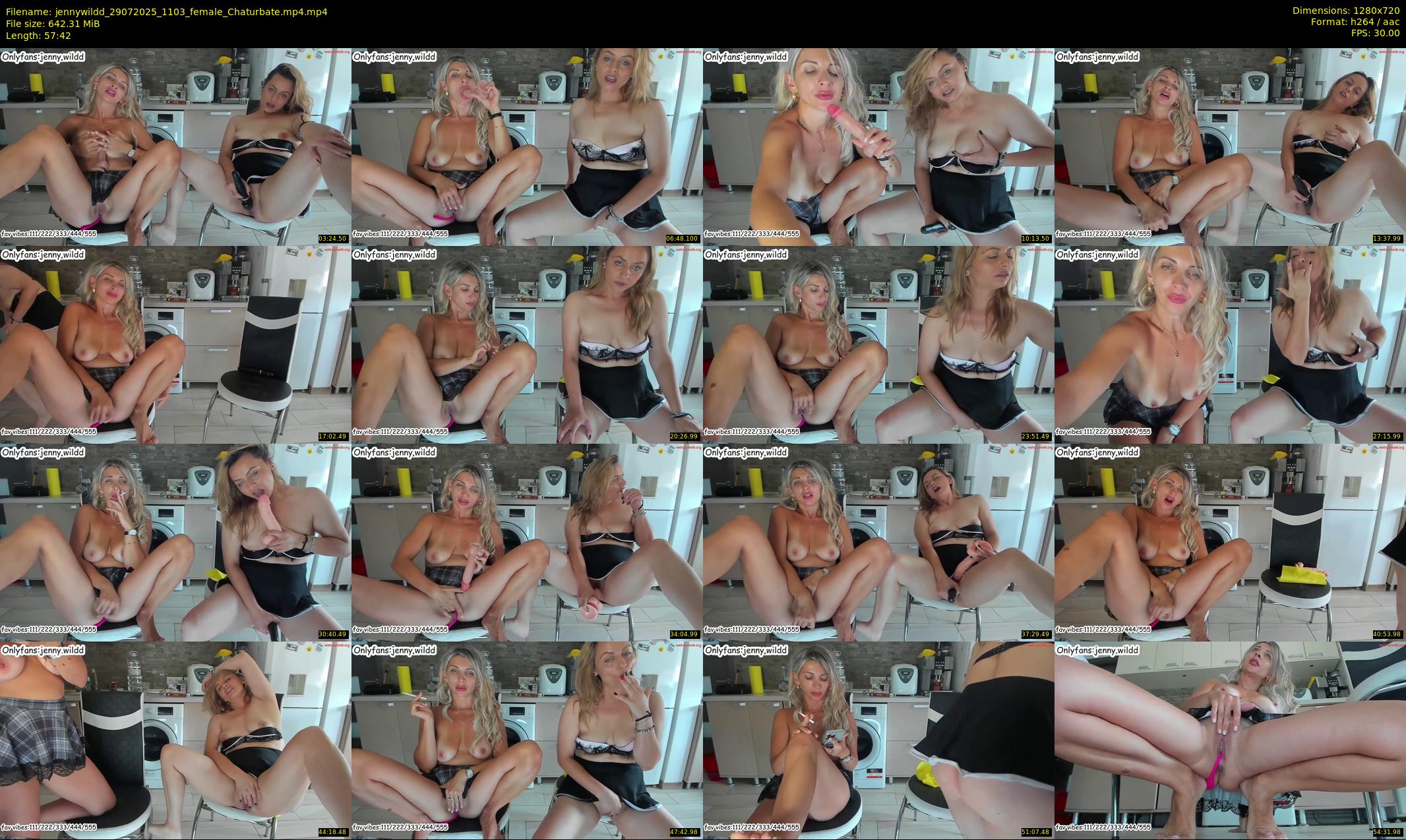 jennywildd — 58 minute Chaturbate female cam show recording, 720p, Jul 29, 2025
