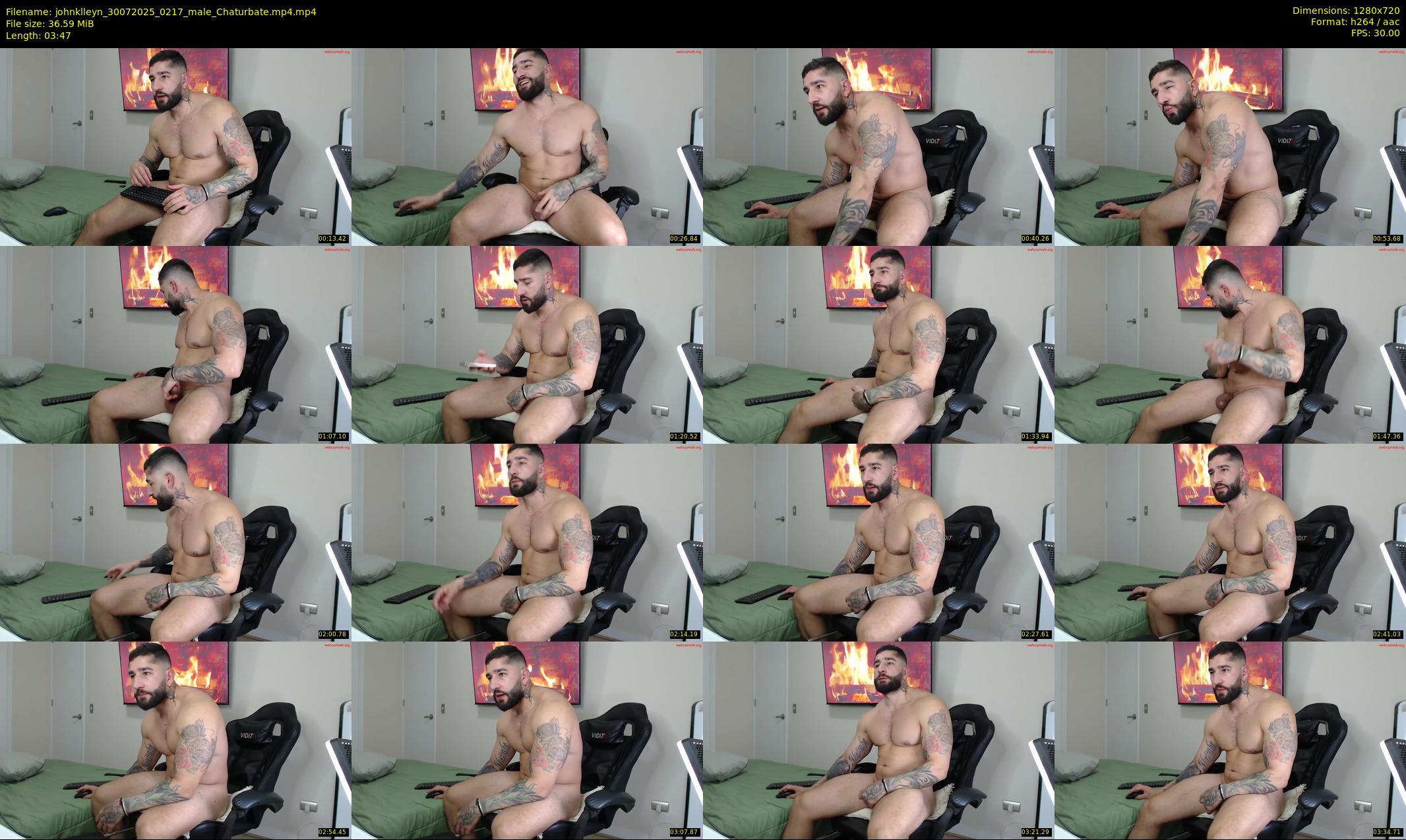 johnklleyn — 4 minute Chaturbate male cam show recording, 720p, Jul 30, 2025