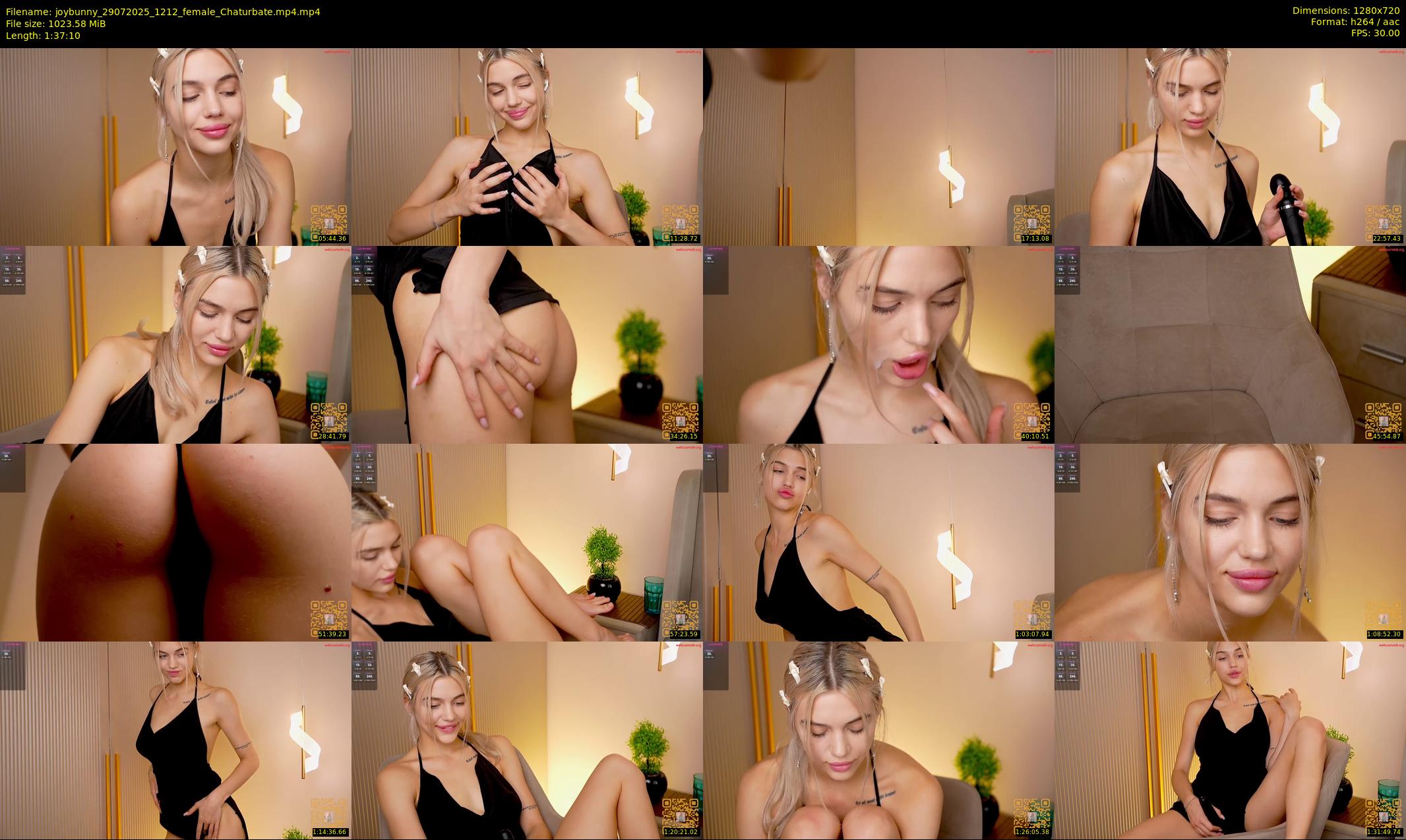 joybunny — 98 minute Chaturbate female cam show recording, 720p, Jul 29, 2025