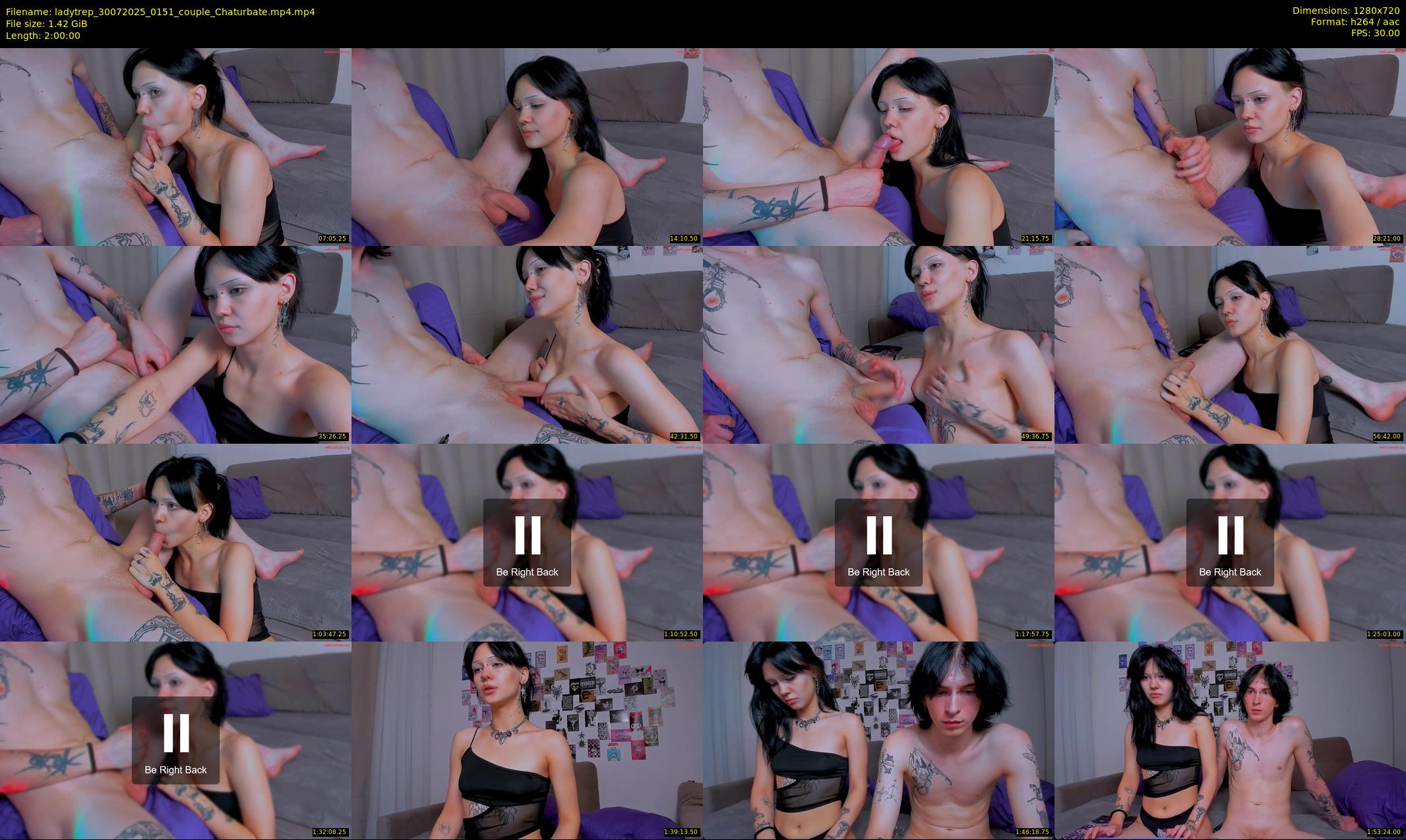 ladytrep — 120 minute Chaturbate couple cam show recording, 720p, Jul 30, 2025