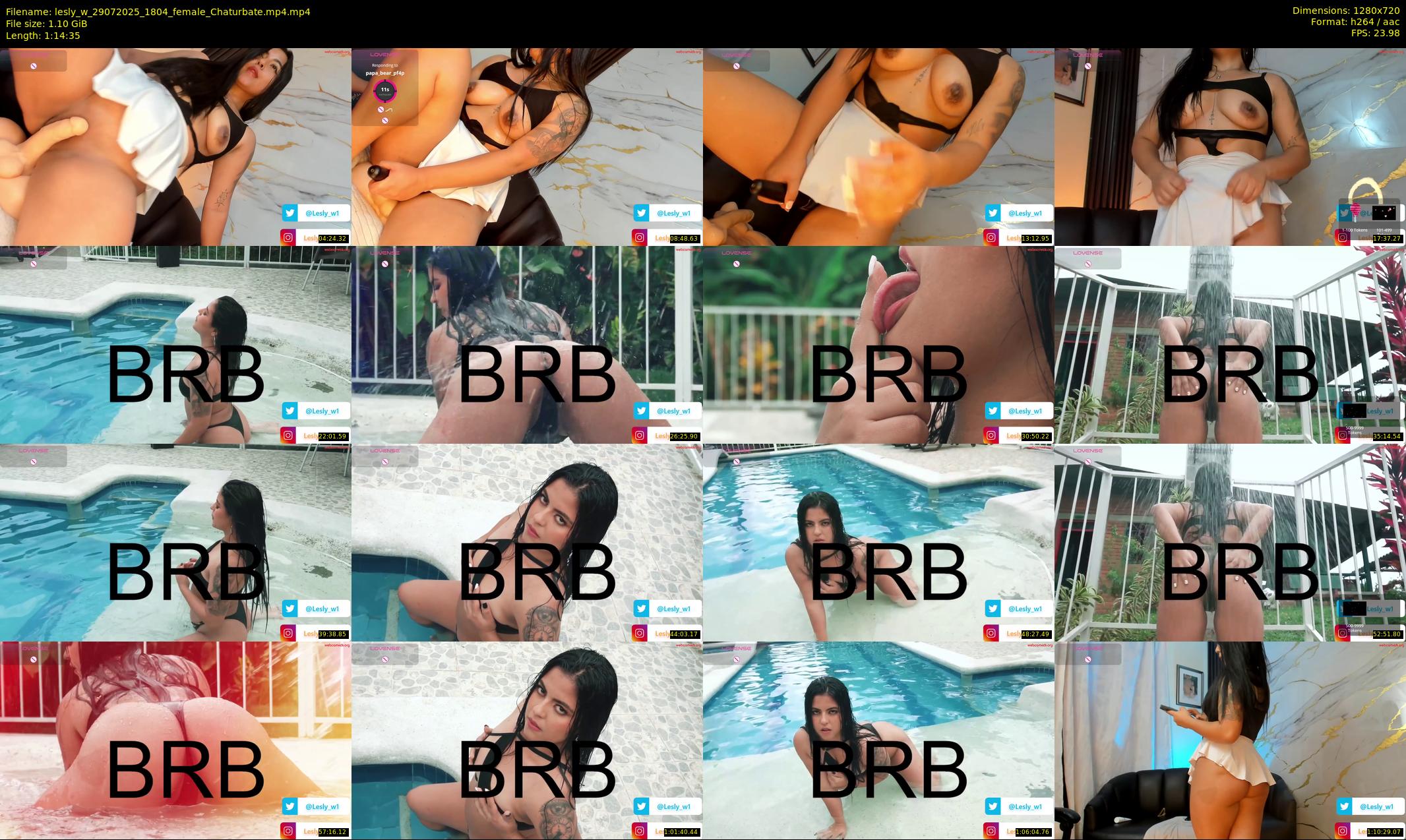 lesly_w — 75 minute Chaturbate female cam show recording, 720p, Jul 29, 2025