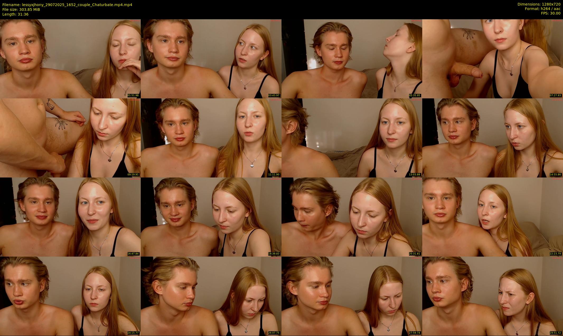 lessyxjhony — 32 minute Chaturbate couple cam show recording, 720p, Jul 29, 2025