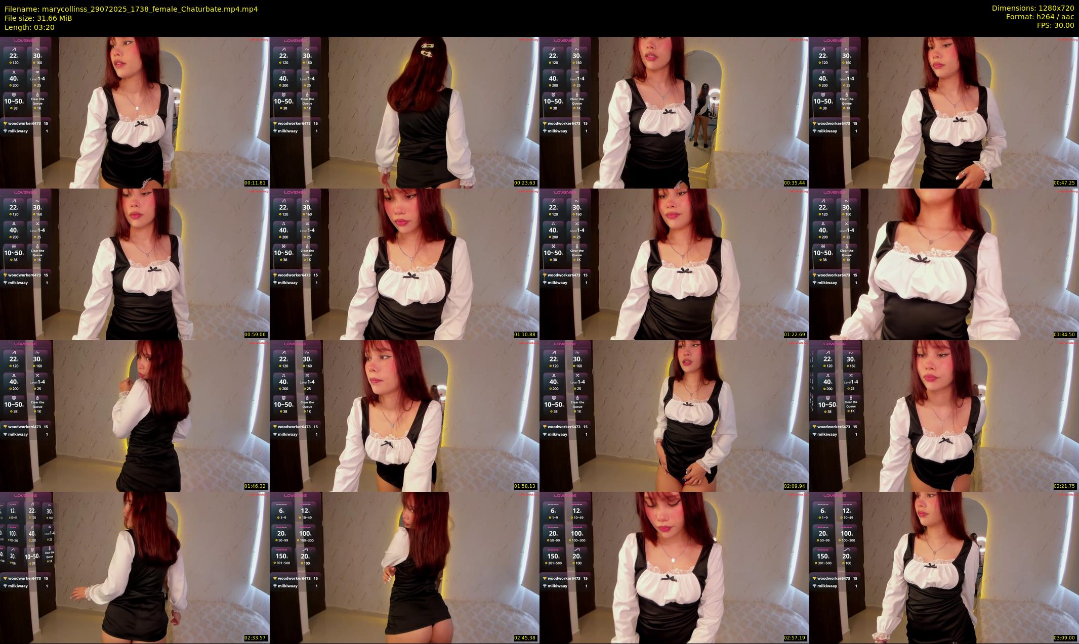 marycollinss — 4 minute Chaturbate female cam show recording, 720p, Jul 29, 2025
