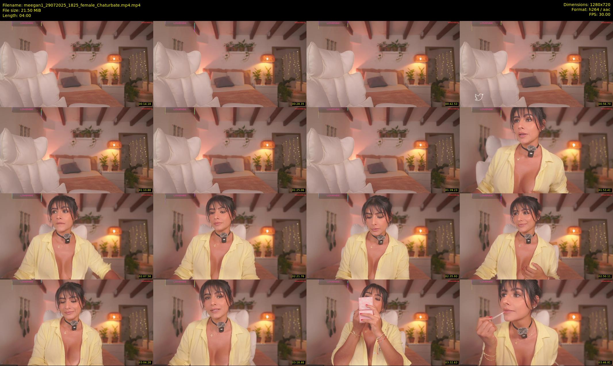 meegan1 — 4 minute Chaturbate female cam show recording, 720p, Jul 29, 2025