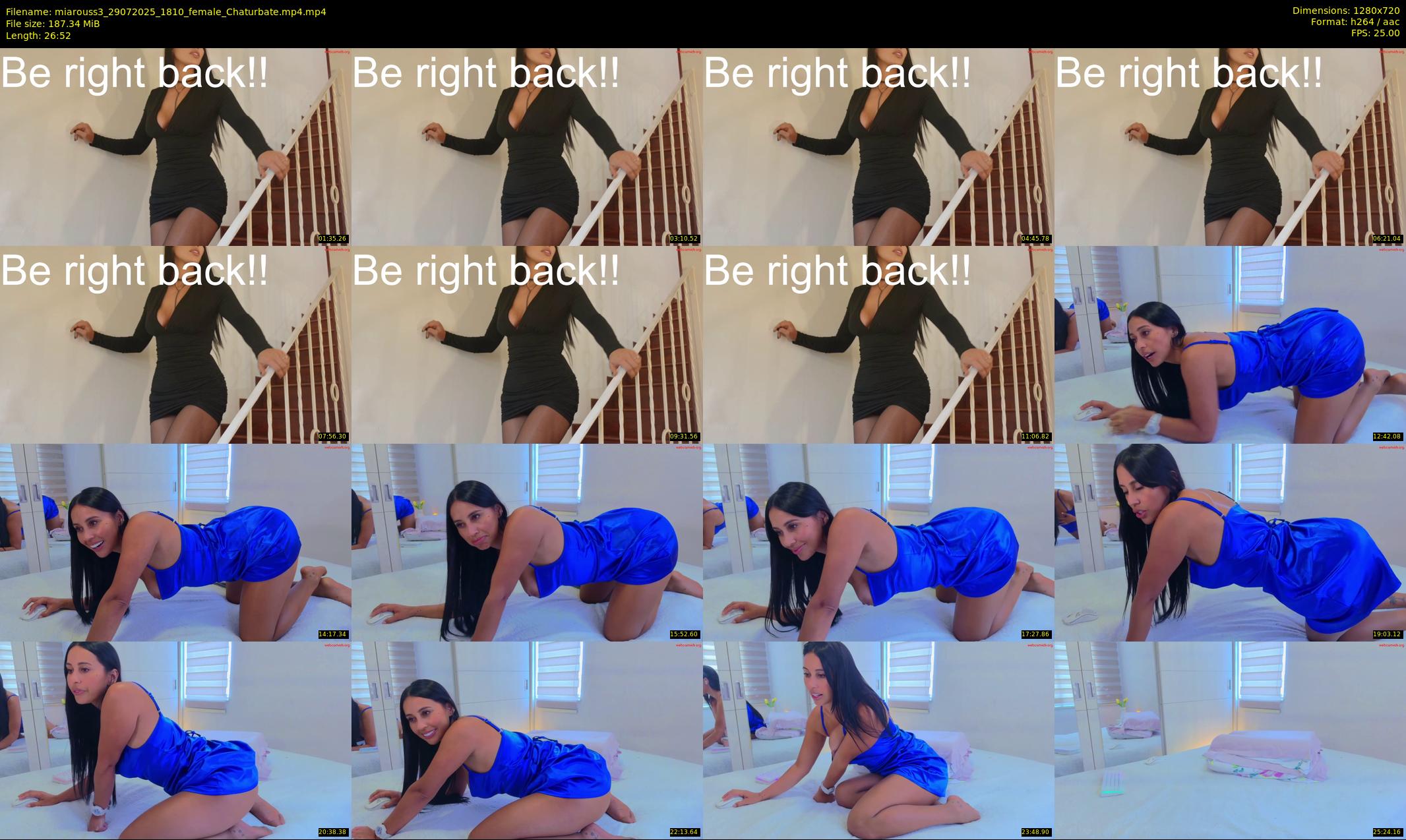 miarouss3 — 27 minute Chaturbate female cam show recording, 720p, Jul 29, 2025