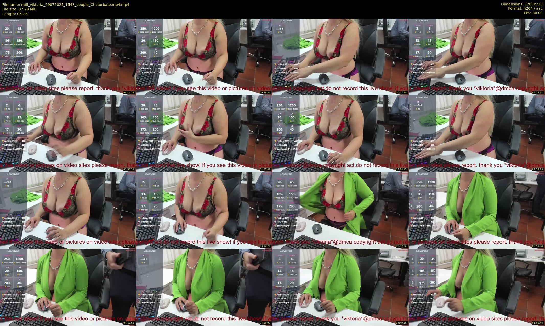 milf_viktoria — 6 minute Chaturbate female cam show recording, 720p, Jul 29, 2025