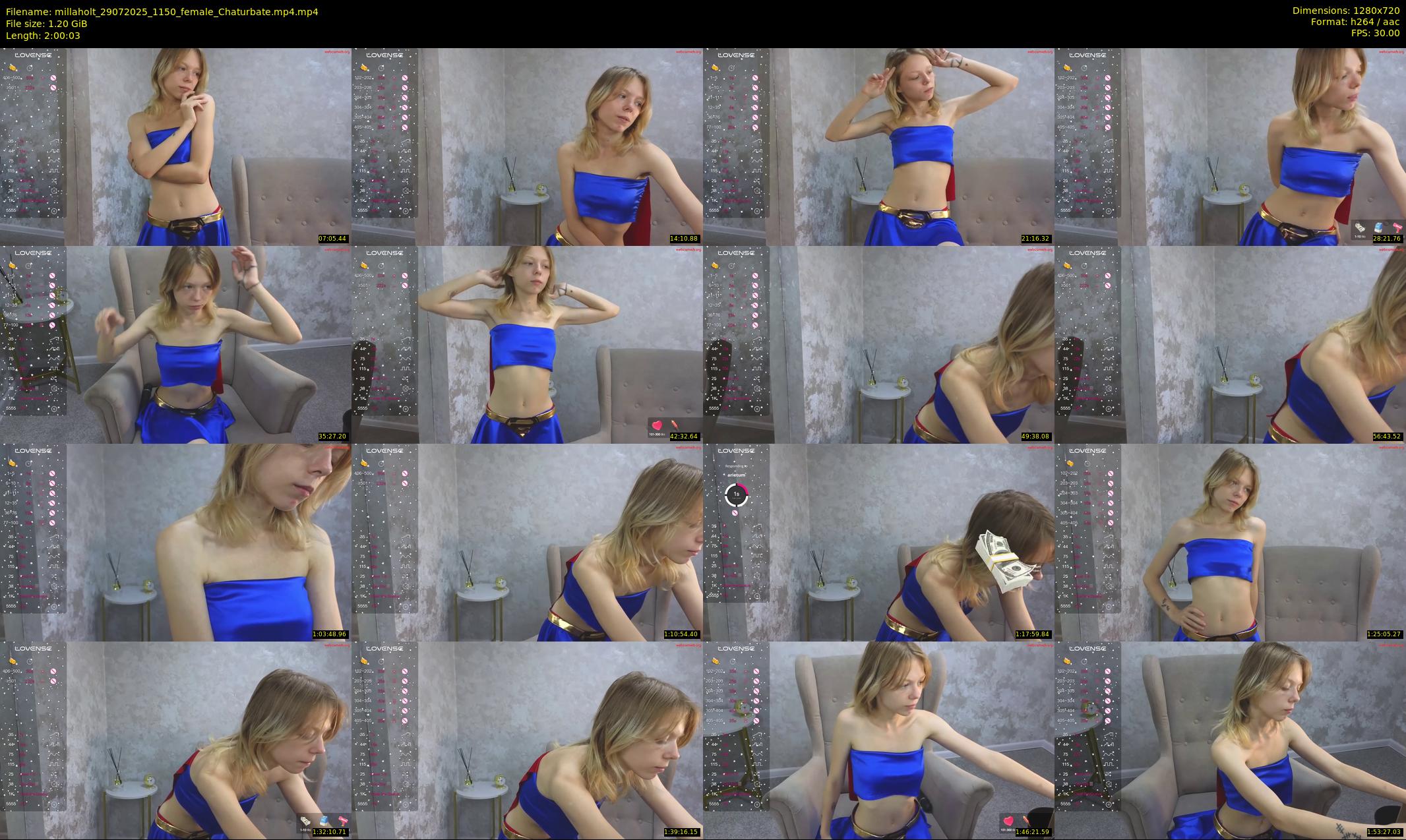 millaholt — 121 minute Chaturbate female cam show recording, 720p, Jul 29, 2025