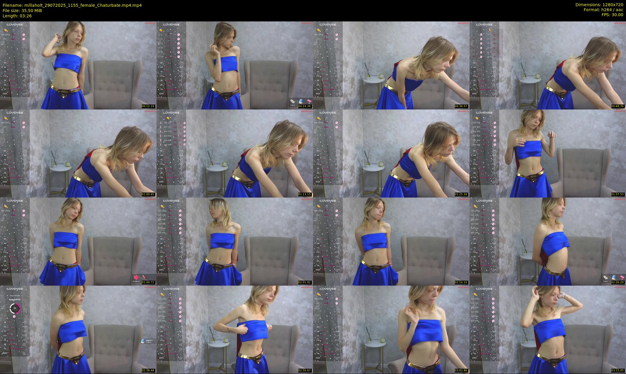 millaholt — 4 minute Chaturbate female cam show recording, 720p, Jul 29, 2025