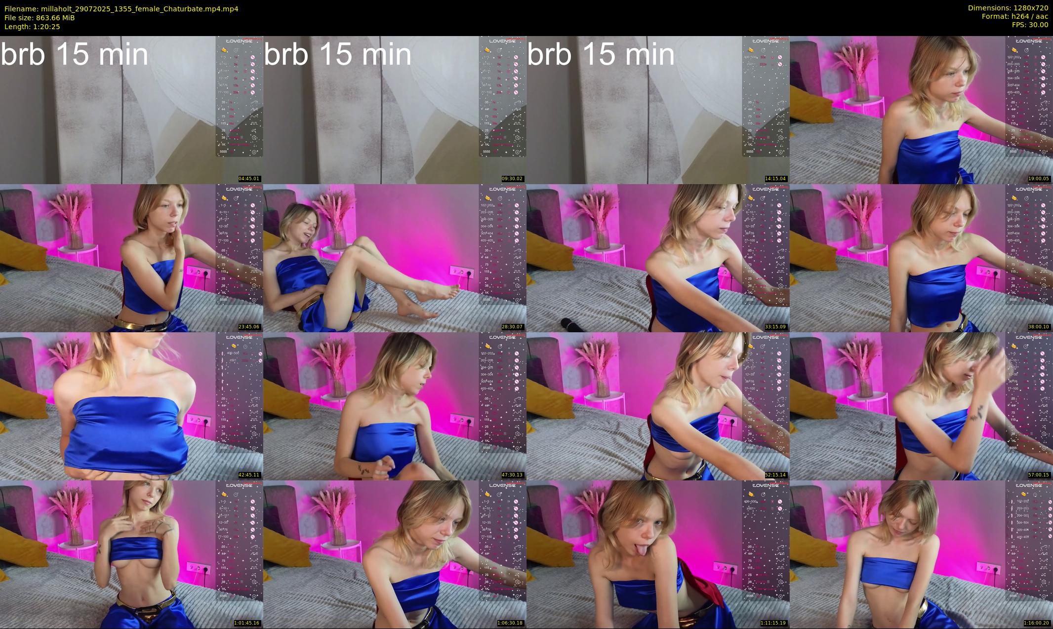 millaholt — 81 minute Chaturbate female cam show recording, 720p, Jul 29, 2025