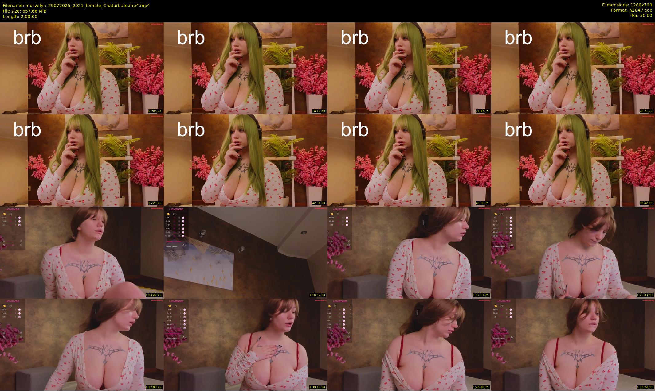 morvelyn — 120 minute Chaturbate female cam show recording, 720p, Jul 29, 2025