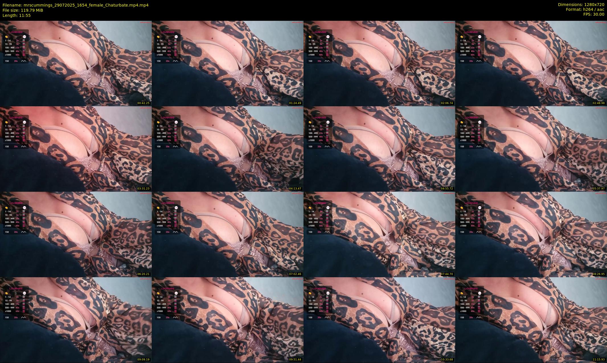 mrscummings — 12 minute Chaturbate female cam show recording, 720p, Jul 29, 2025