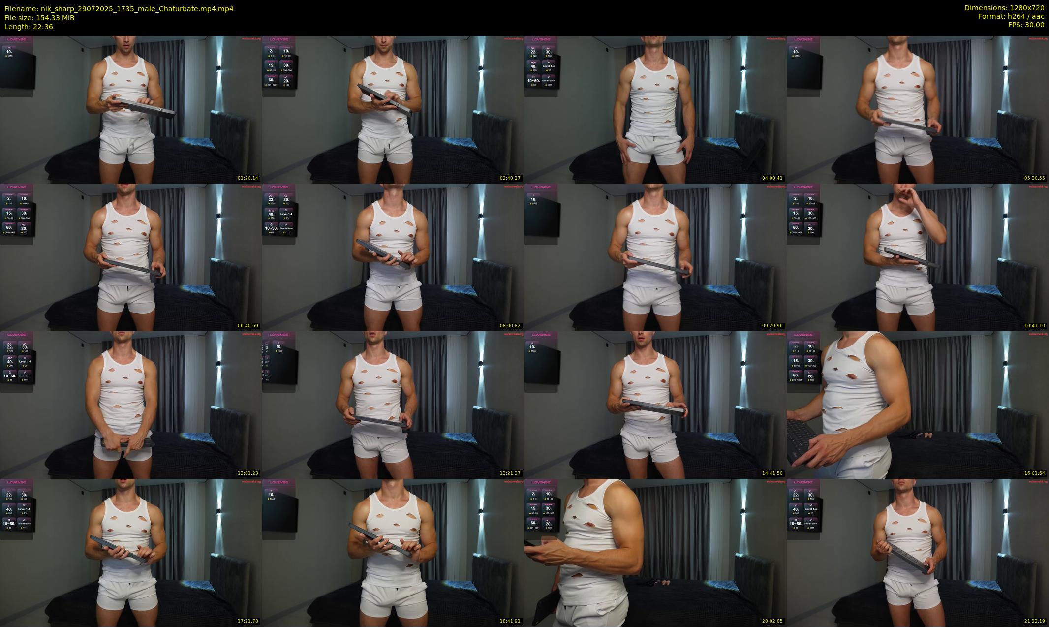nik_sharp — 23 minute Chaturbate male cam show recording, 720p, Jul 29, 2025