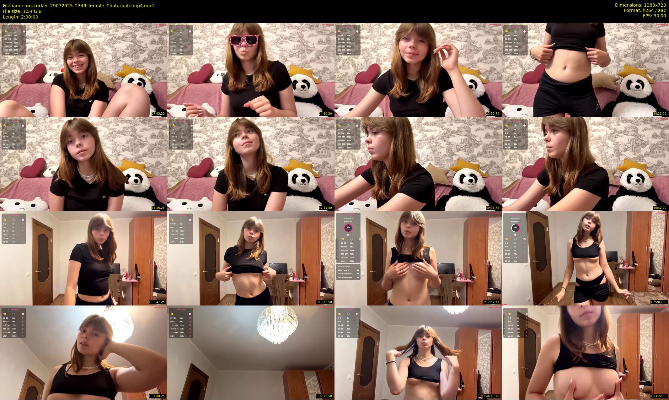 oracorker — 120 minute Chaturbate female cam show recording, 720p, Jul 29, 2025