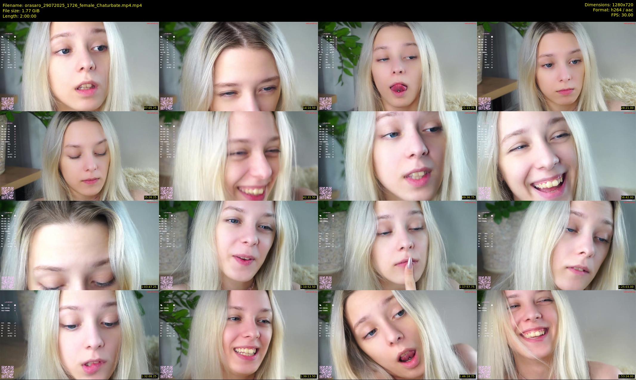 orasaro — 120 minute Chaturbate female cam show recording, 720p, Jul 29, 2025