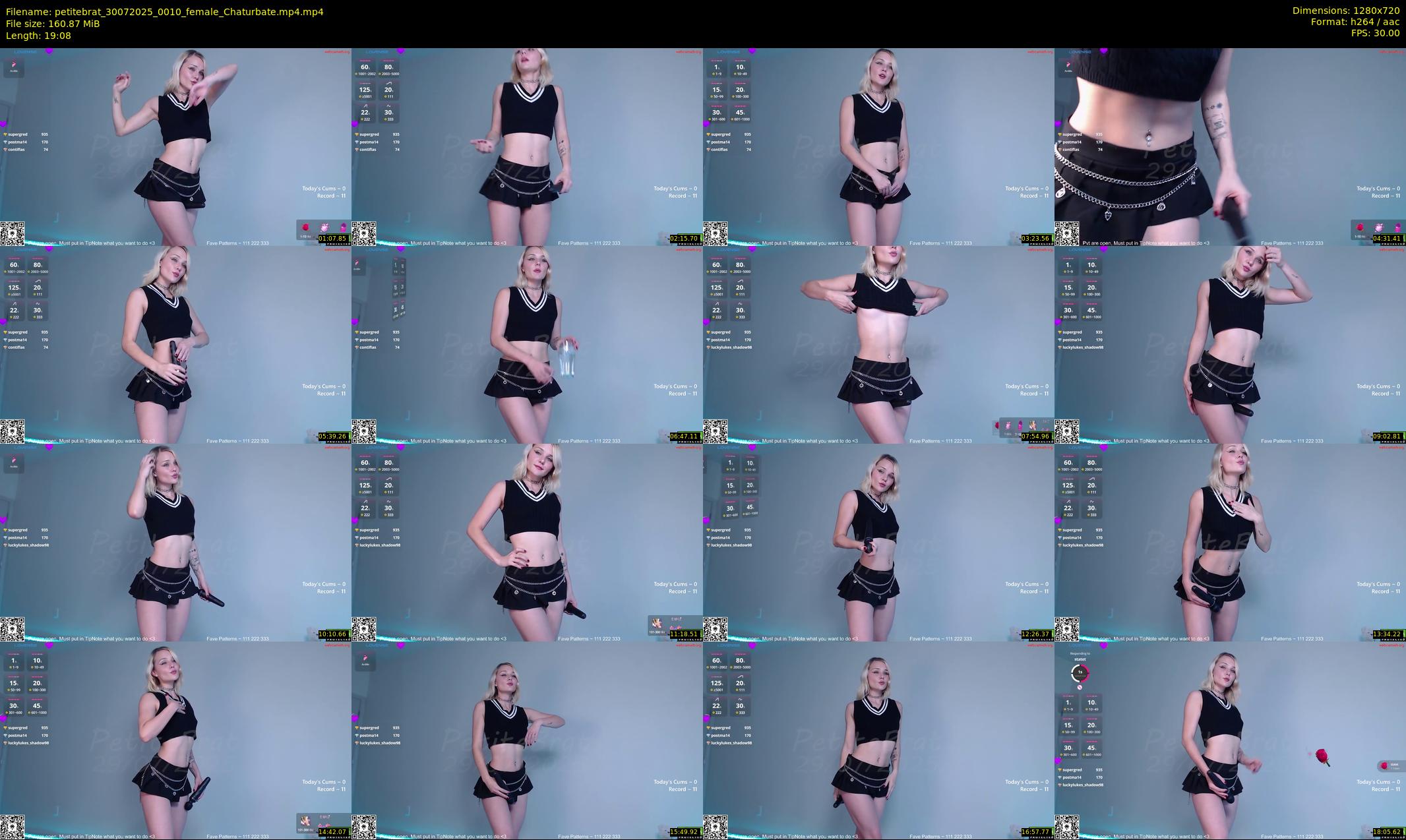 petitebrat — 20 minute Chaturbate female cam show recording, 720p, Jul 30, 2025