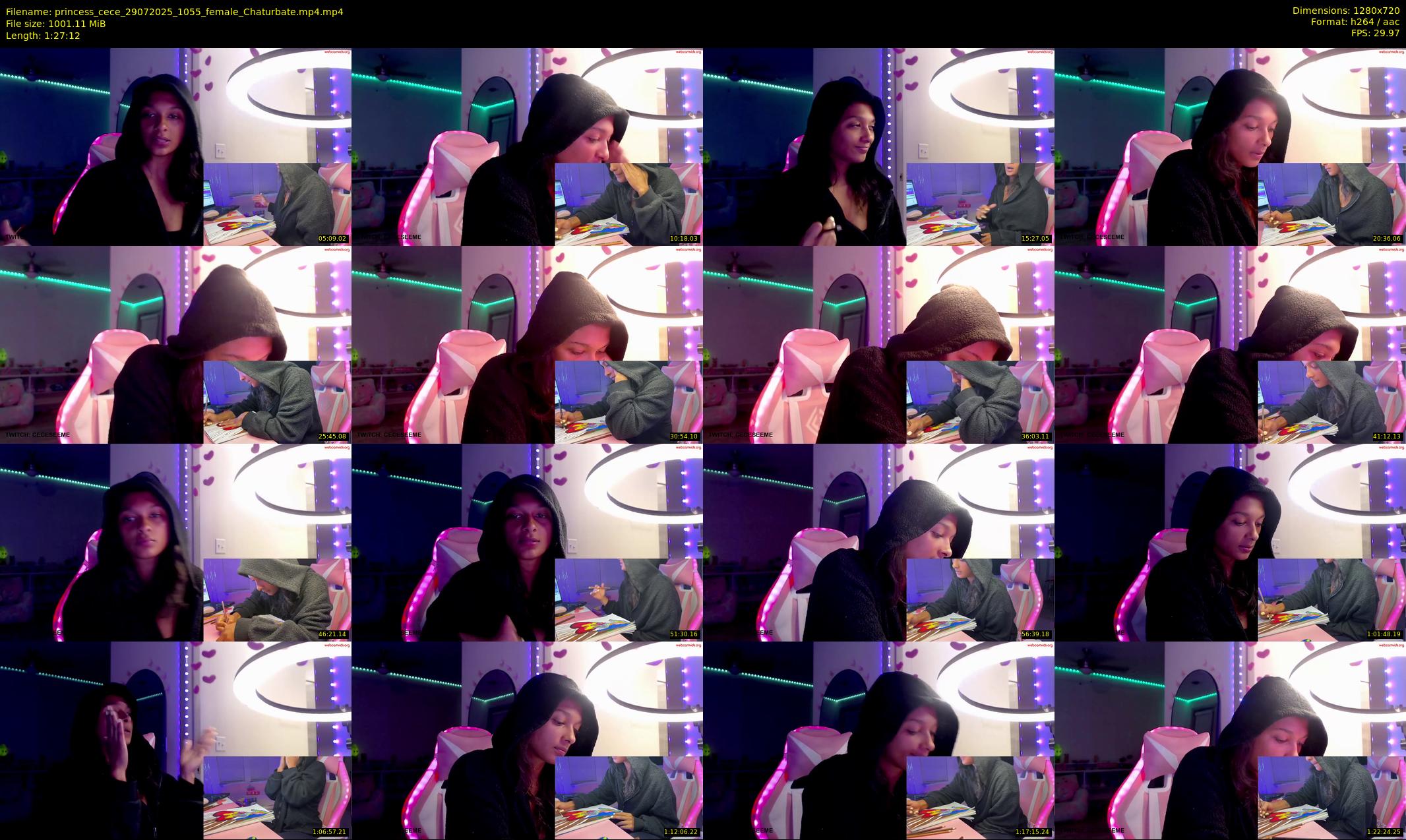 princess_cece — 88 minute Chaturbate female cam show recording, 720p, Jul 29, 2025