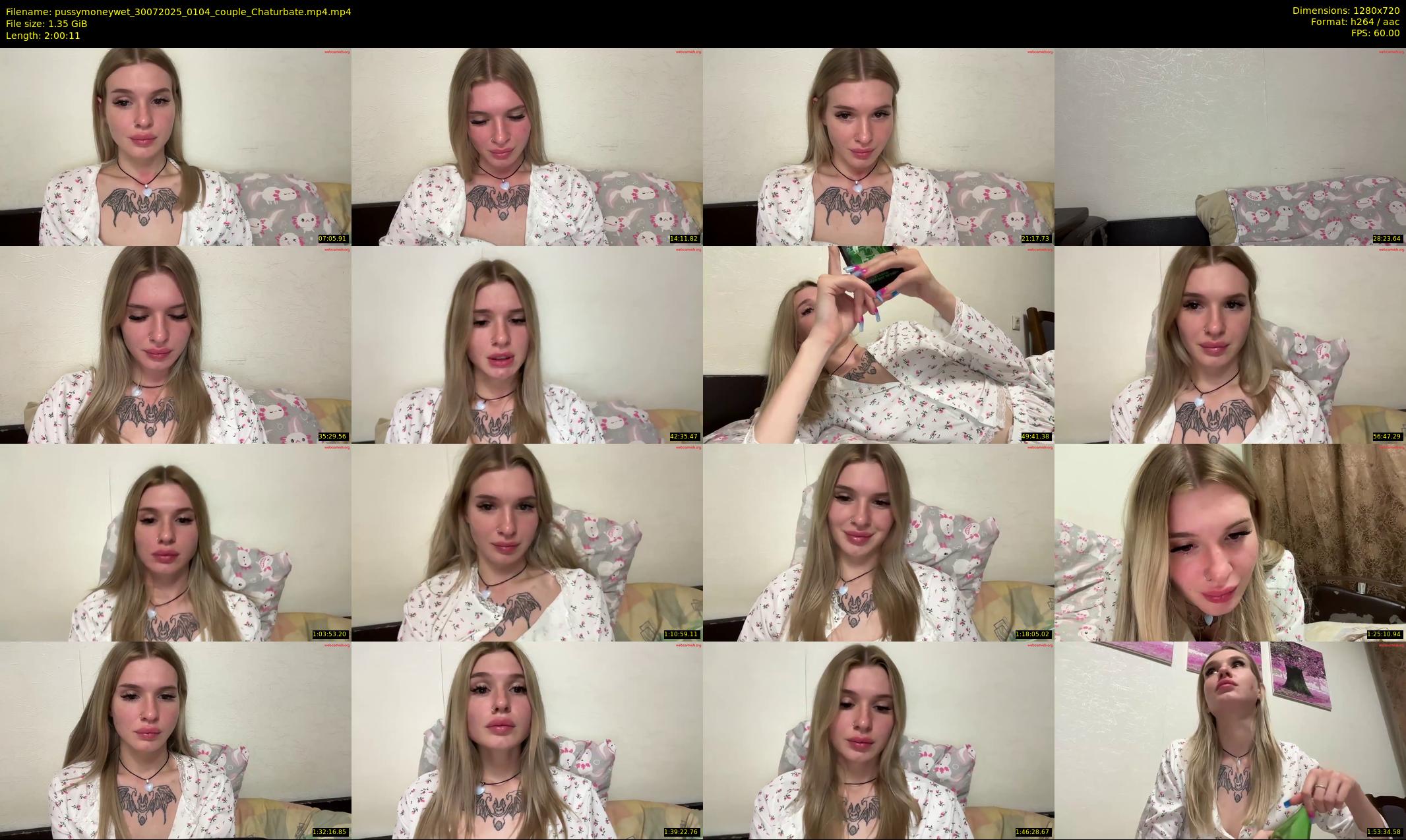 pussymoneywet — 121 minute Chaturbate couple cam show recording, 720p, Jul 30, 2025