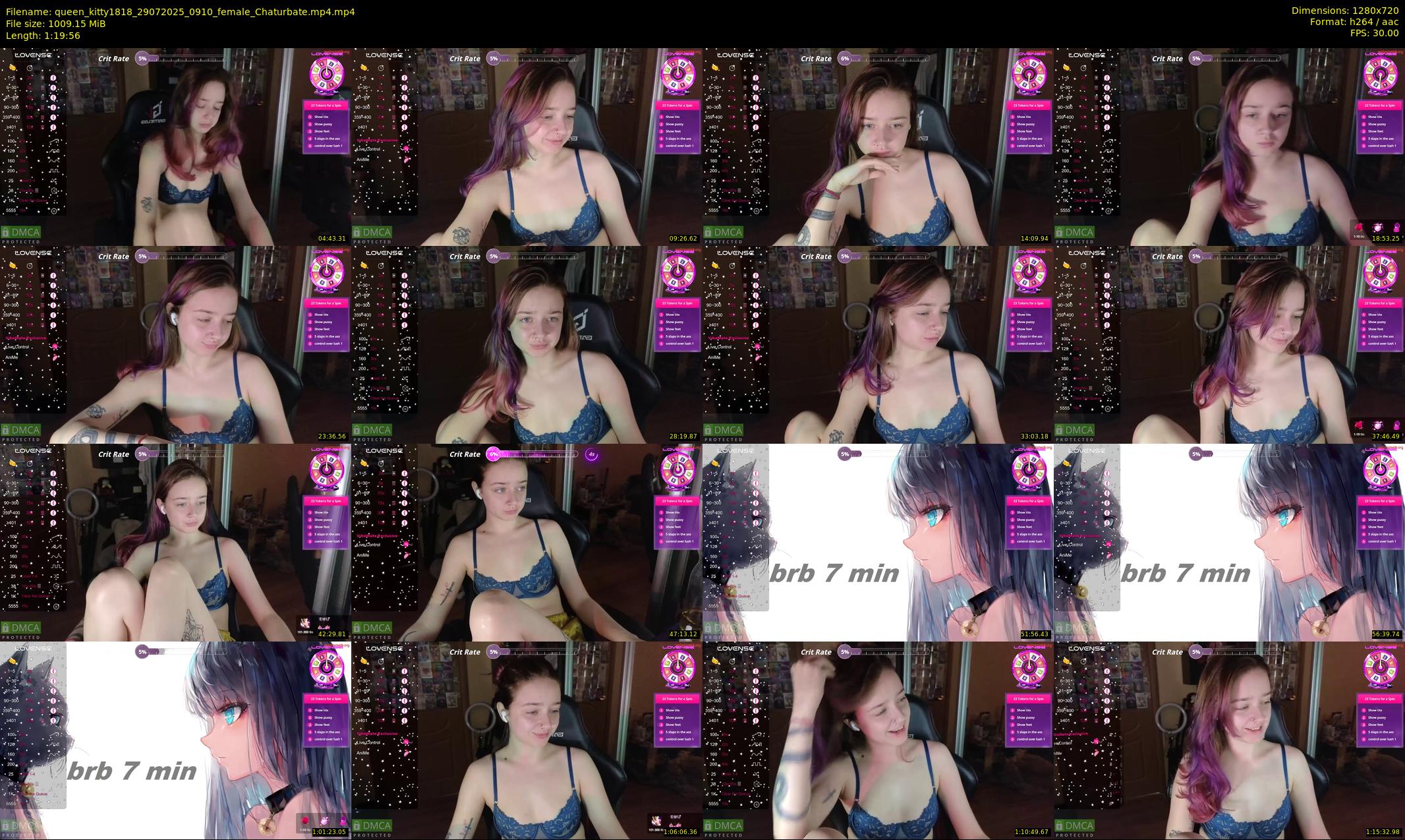 queen_kitty1818 — 80 minute Chaturbate female cam show recording, 720p, Jul 29, 2025