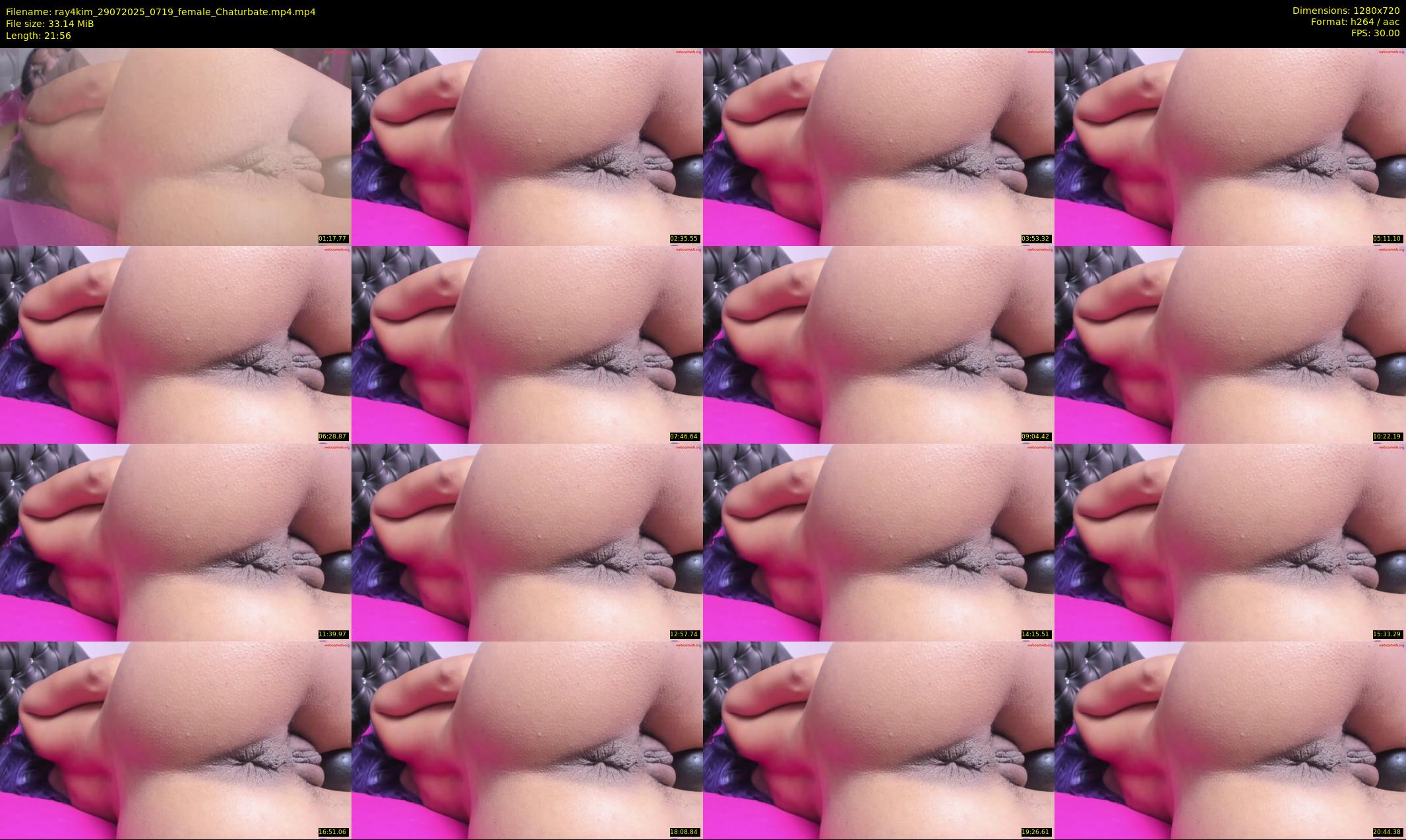 ray4kim — 22 minute Chaturbate couple cam show recording, 720p, Jul 29, 2025