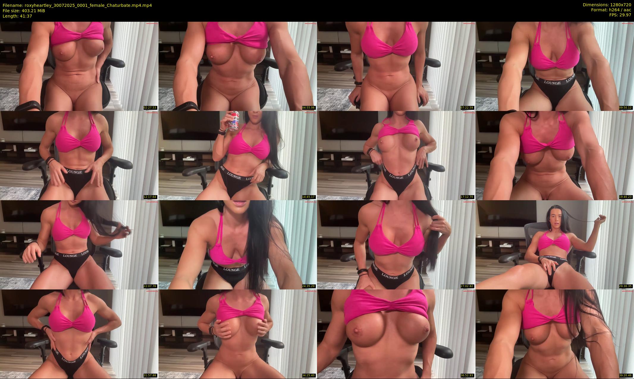 roxyheartley — 42 minute Chaturbate female cam show recording, 720p, Jul 30, 2025