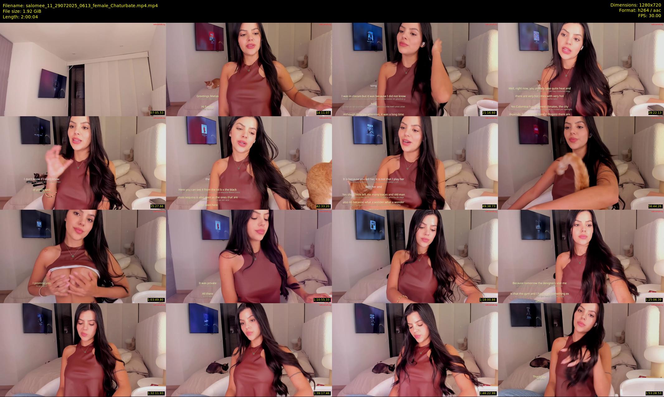 salomee_11 — 121 minute Chaturbate female cam show recording, 720p, Jul 29, 2025