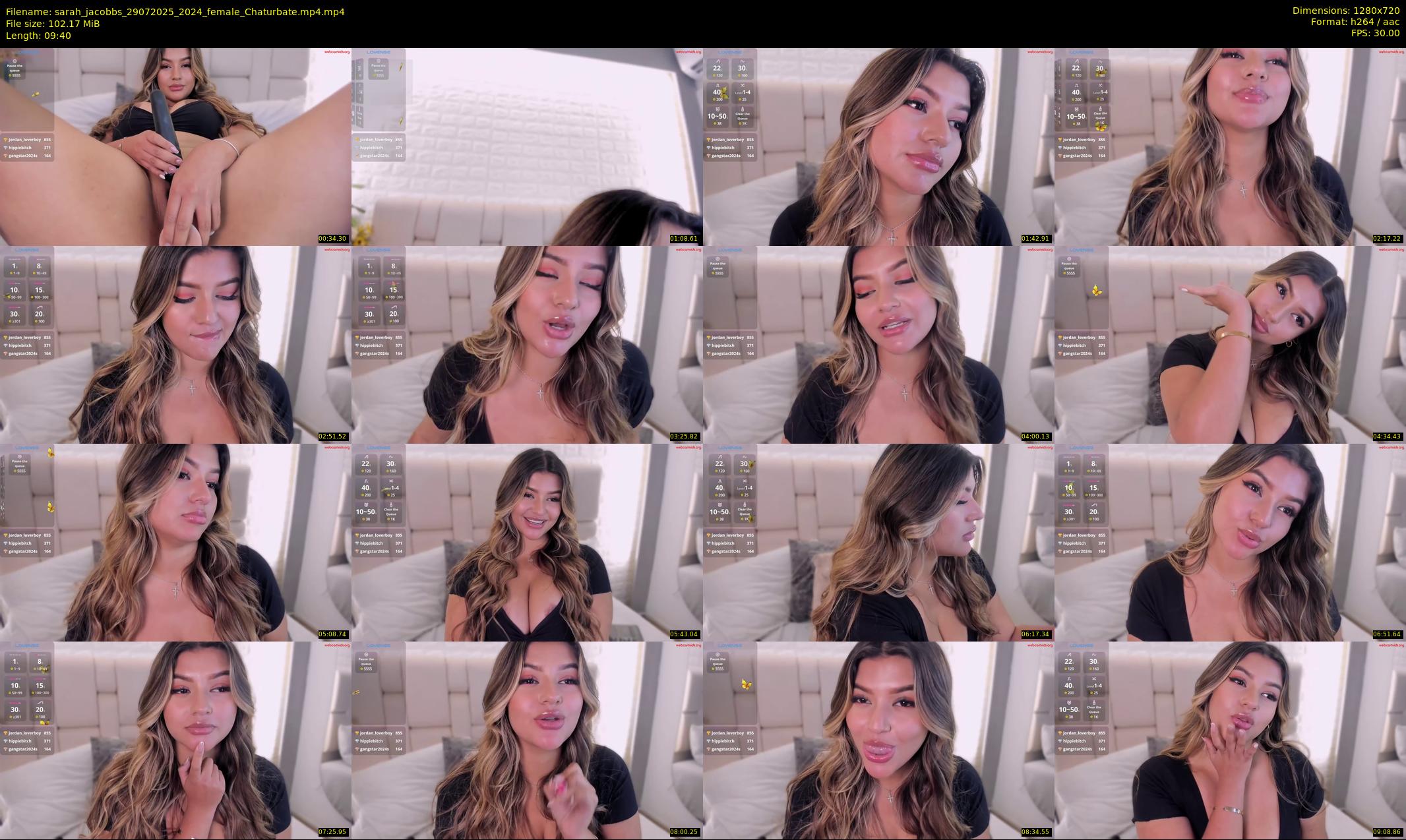 sarah_jacobbs — 10 minute Chaturbate female cam show recording, 720p, Jul 29, 2025