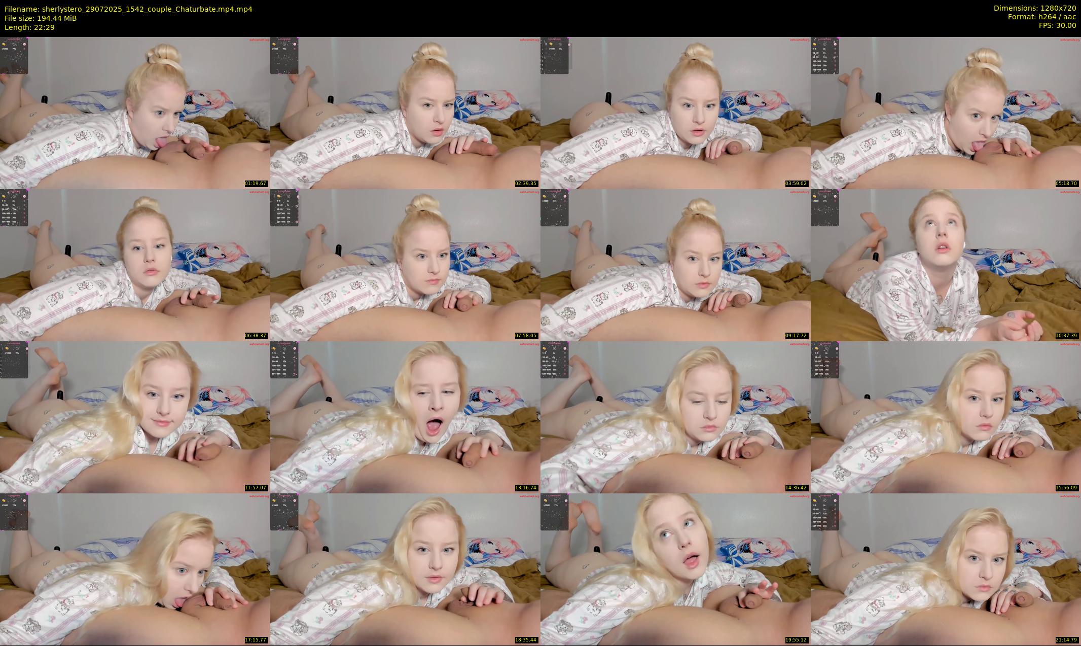 sherlystero — 23 minute Chaturbate couple cam show recording, 720p, Jul 29, 2025