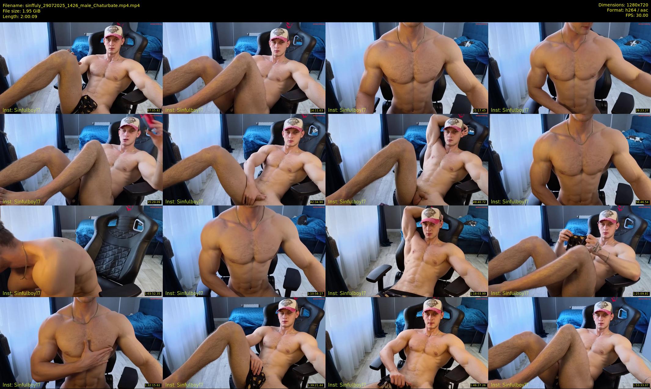sinffuly — 121 minute Chaturbate male cam show recording, 720p, Jul 29, 2025
