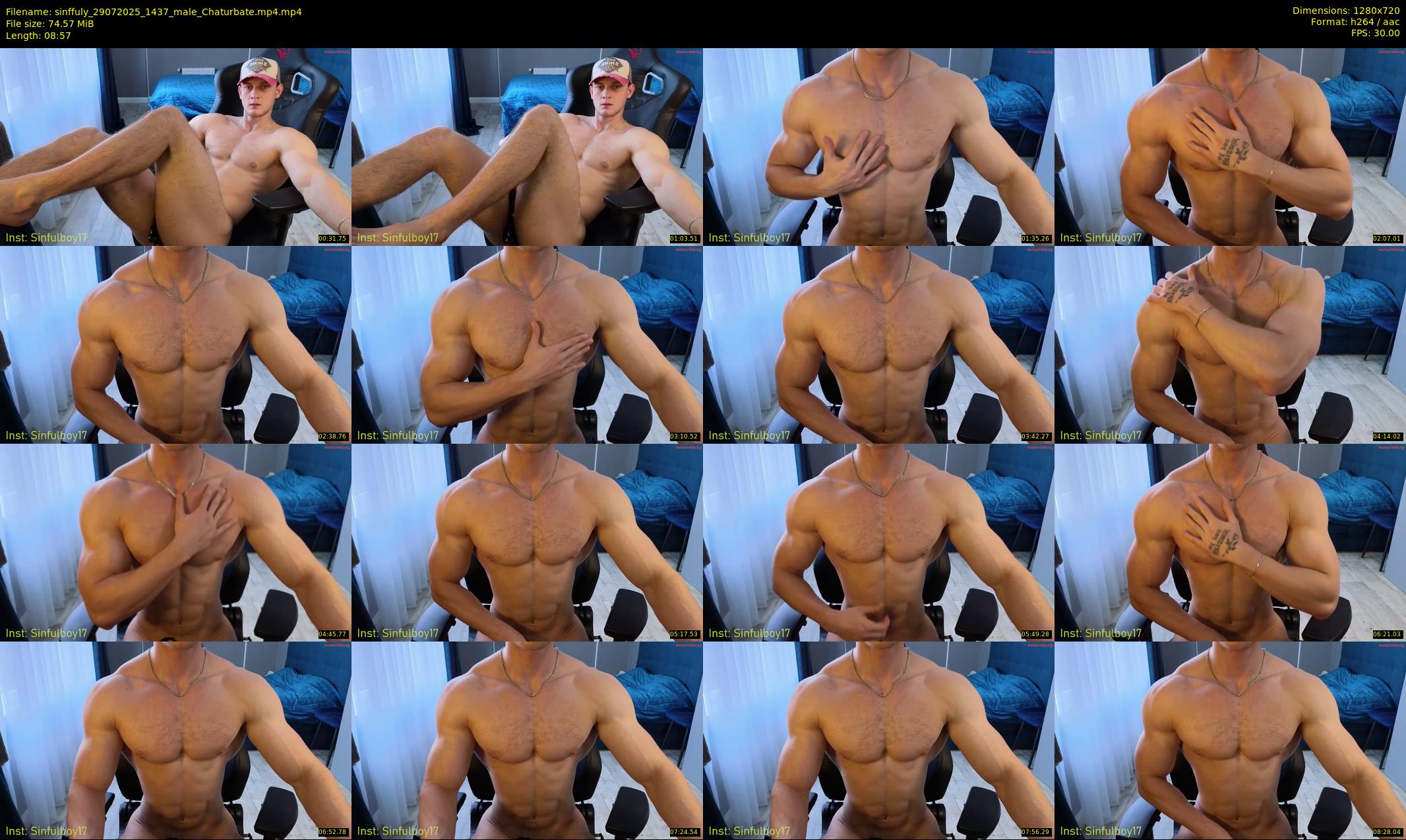 sinffuly — 9 minute Chaturbate male cam show recording, 720p, Jul 29, 2025