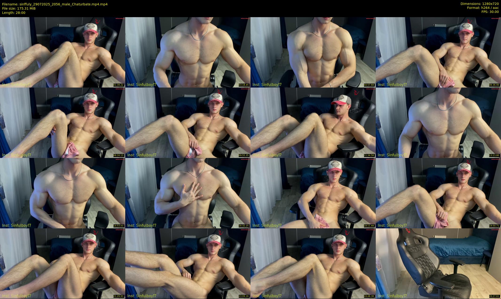 sinffuly — 28 minute Chaturbate male cam show recording, 720p, Jul 29, 2025