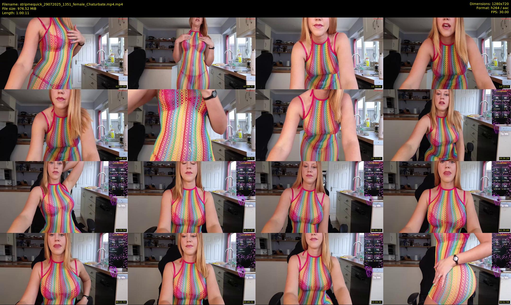 stripmequick — 61 minute Chaturbate female cam show recording, 720p, Jul 29, 2025