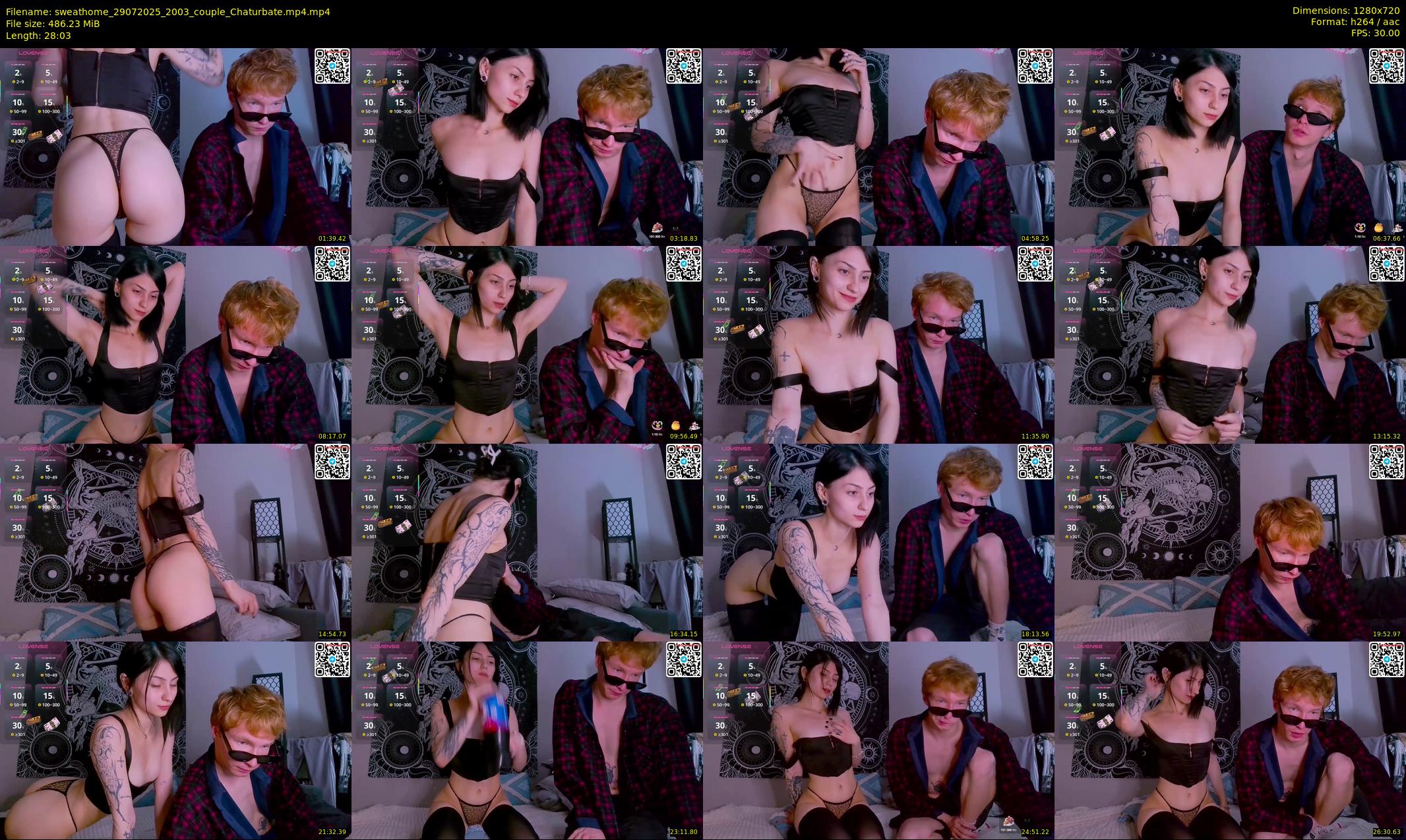 sweathome — 29 minute Chaturbate couple cam show recording, 720p, Jul 29, 2025