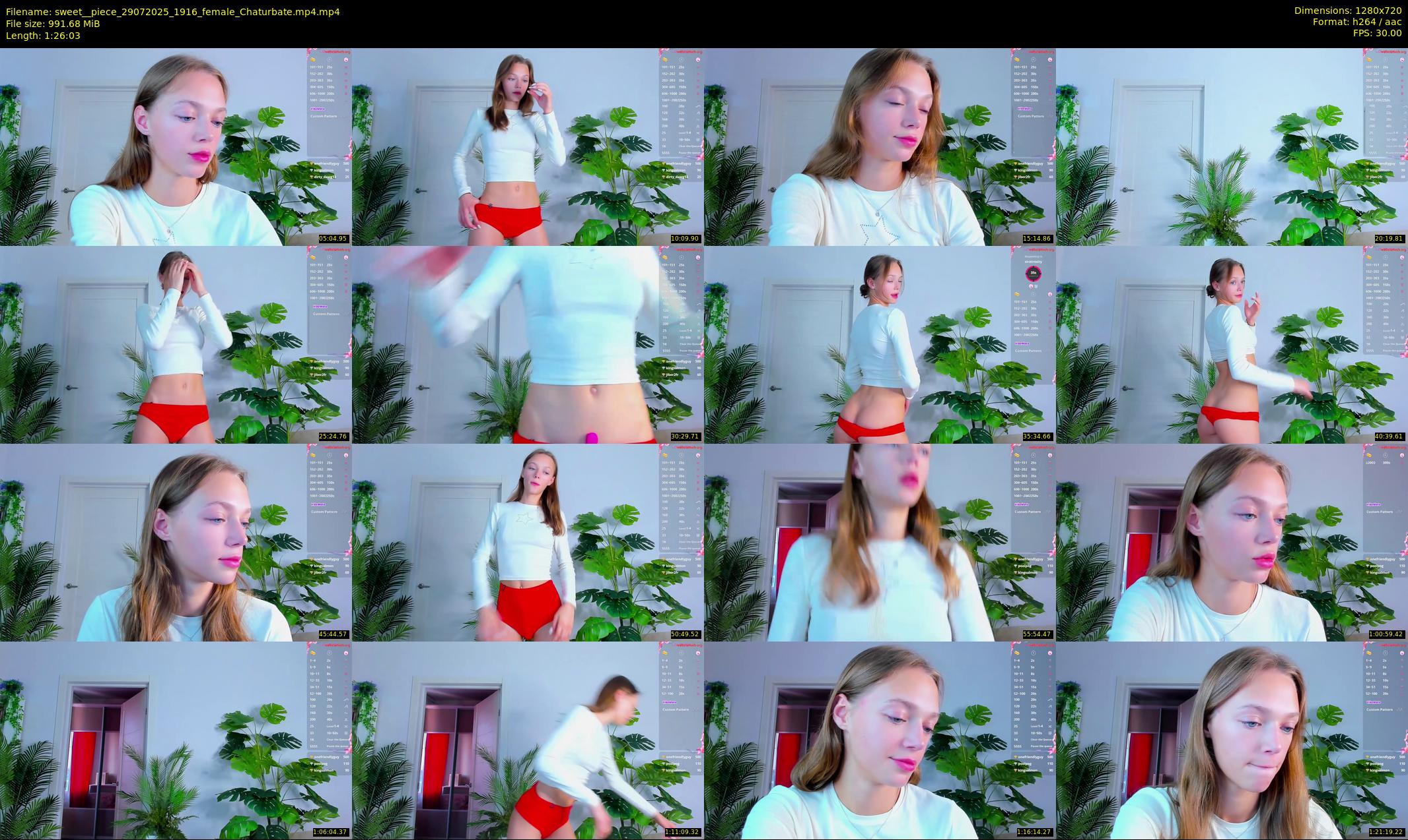 sweet__piece — 87 minute Chaturbate female cam show recording, 720p, Jul 29, 2025