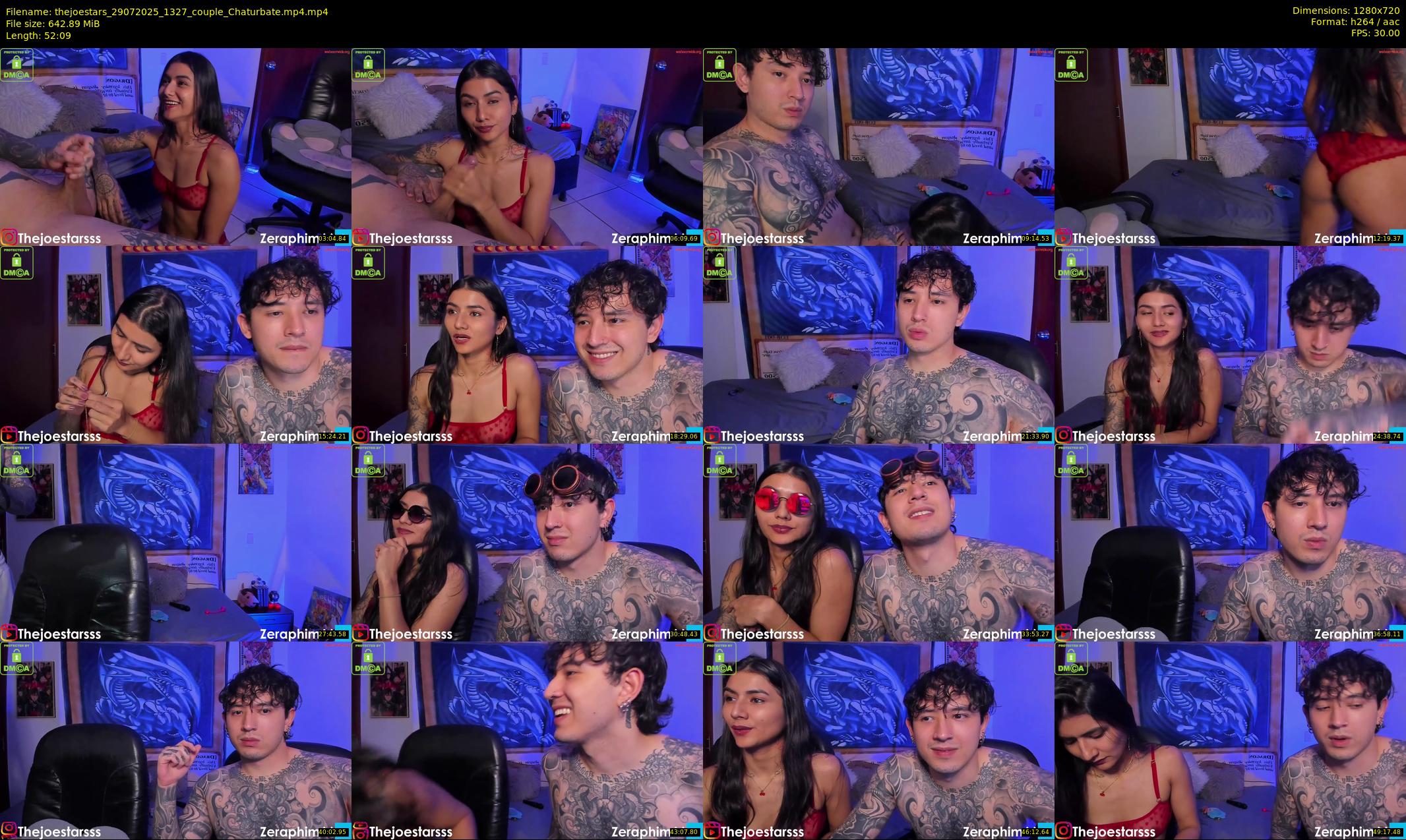 thejoestars — 53 minute Chaturbate couple cam show recording, 720p, Jul 29, 2025