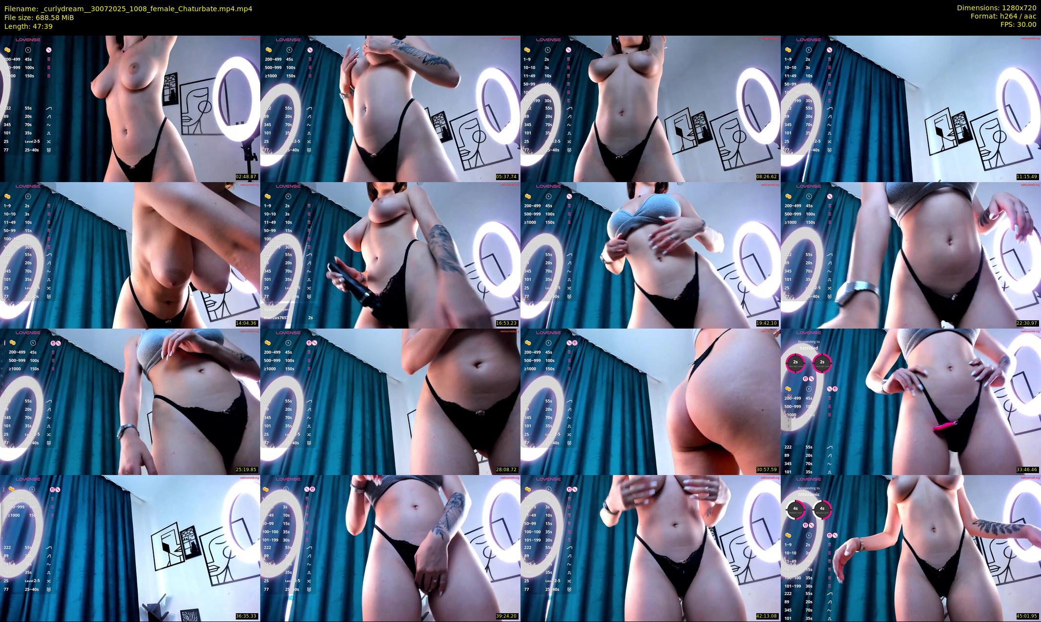 _curlydream_ — 48 minute Chaturbate female cam show recording, 720p, Jul 30, 2025