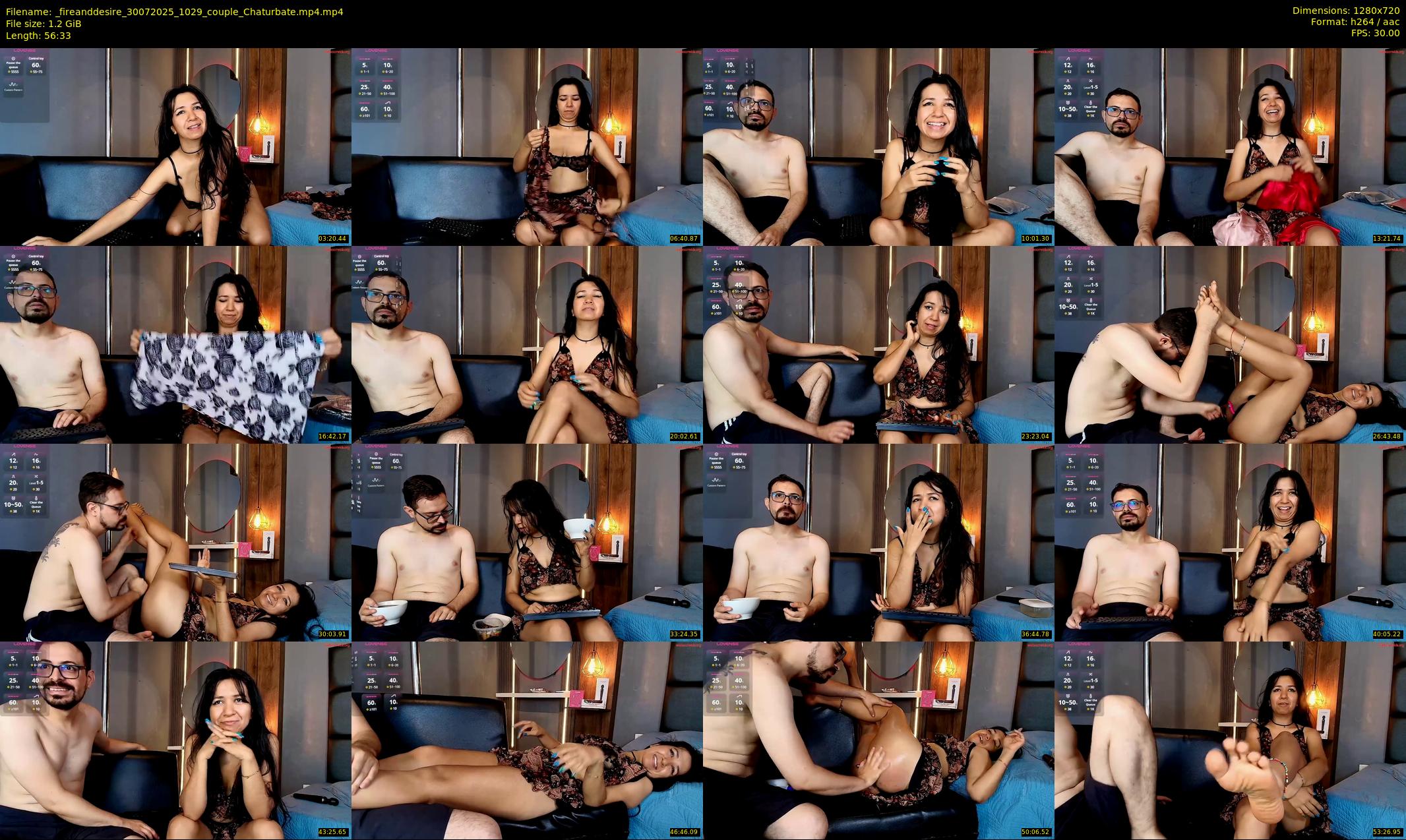 _fireanddesire — 57 minute Chaturbate couple cam show recording, 720p, Jul 30, 2025