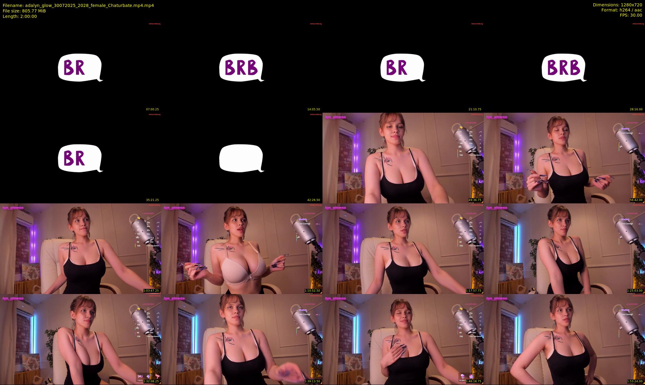adalyn_glow — 120 minute Chaturbate female cam show recording, 720p, Jul 30, 2025