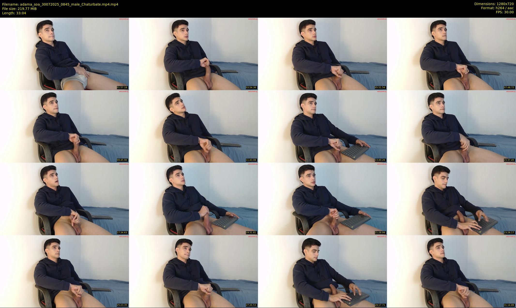 adama_soa — 34 minute Chaturbate male cam show recording, 720p, Jul 30, 2025