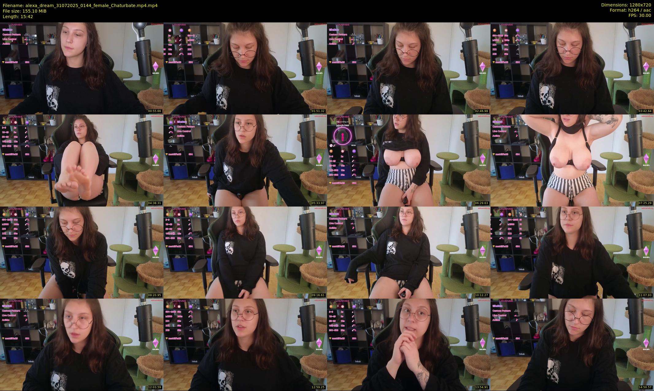 alexa_dream — 16 minute Chaturbate female cam show recording, 720p, Jul 31, 2025