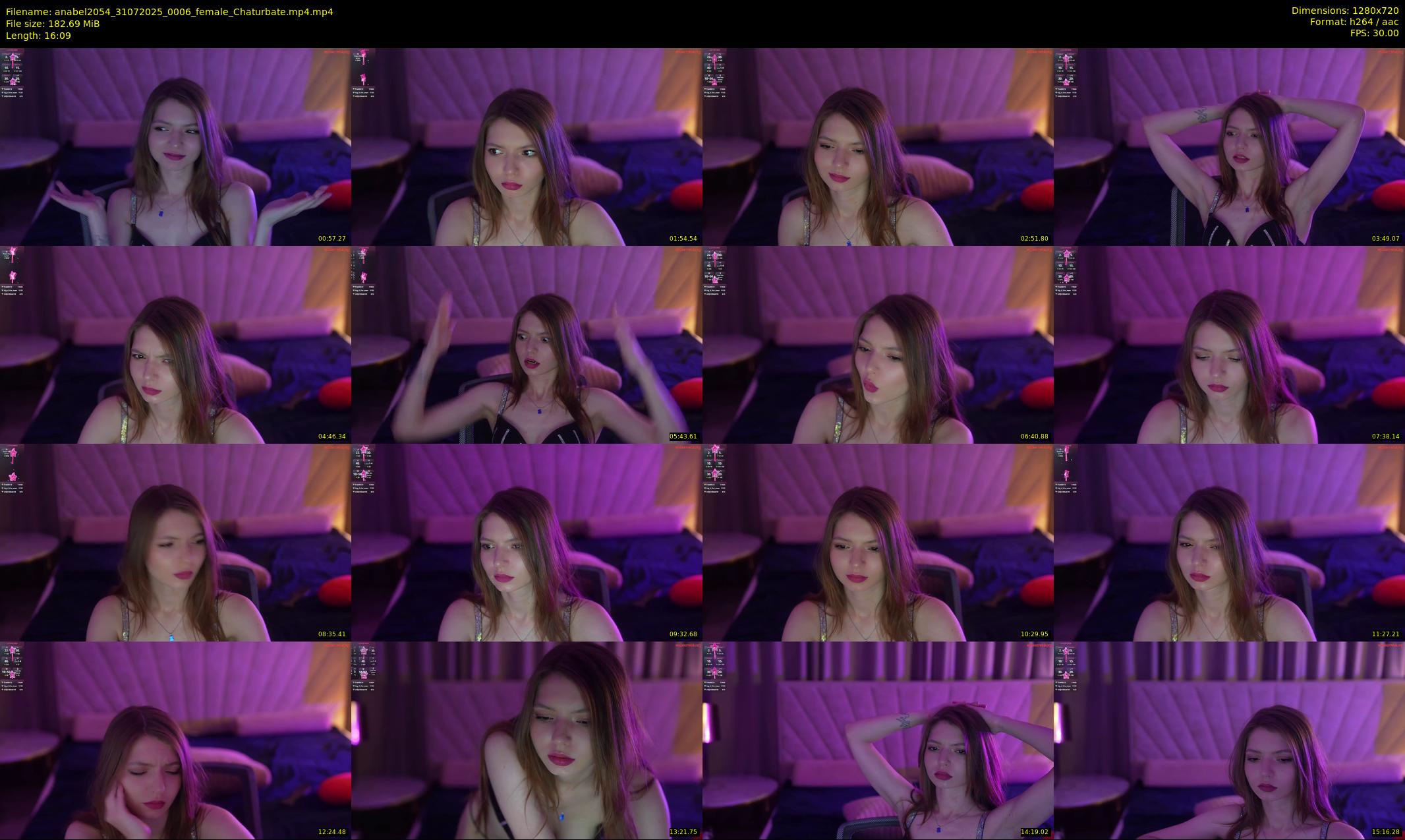 anabel2054 — 17 minute Chaturbate female cam show recording, 720p, Jul 31, 2025