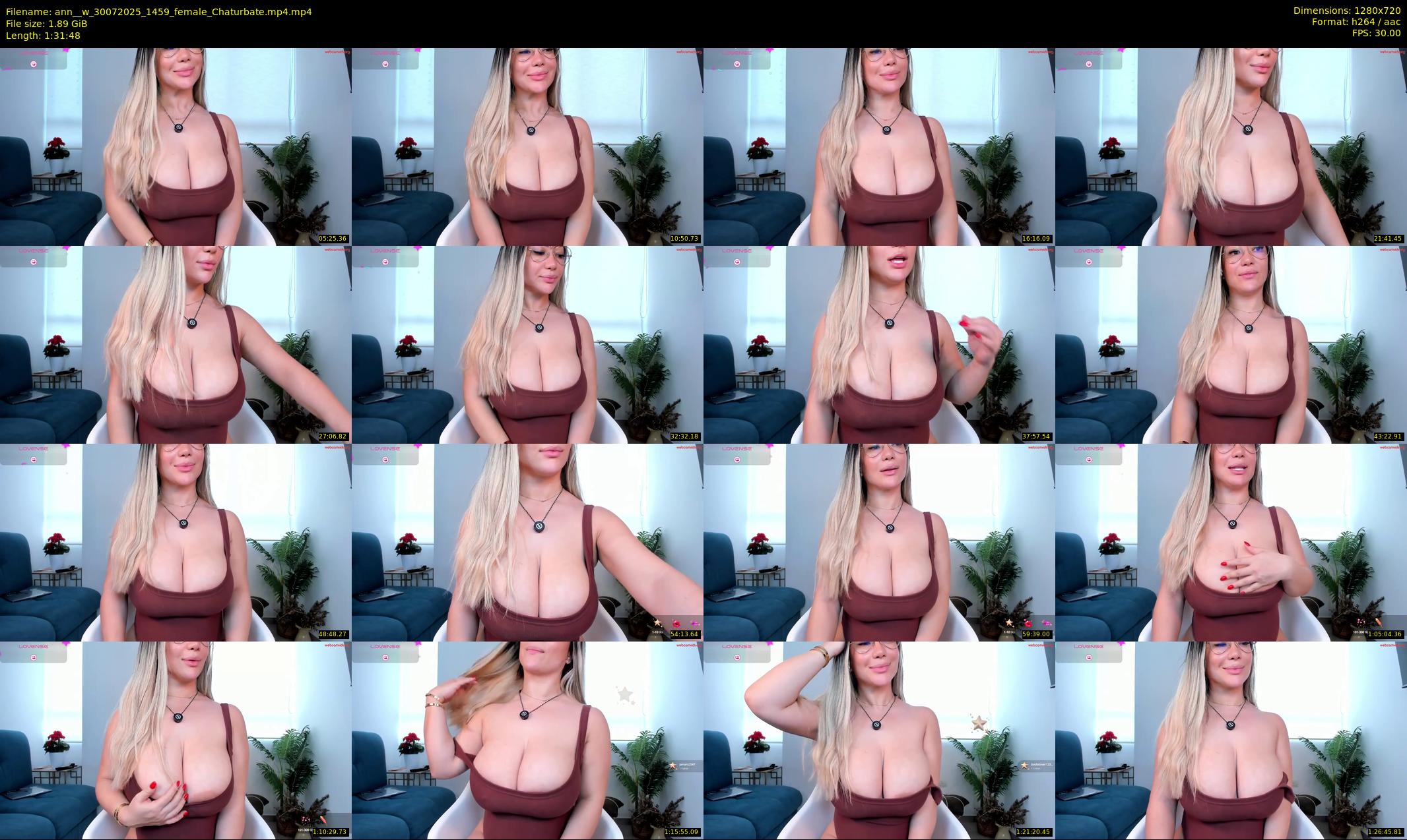 ann__w — 92 minute Chaturbate female cam show recording, 720p, Jul 30, 2025