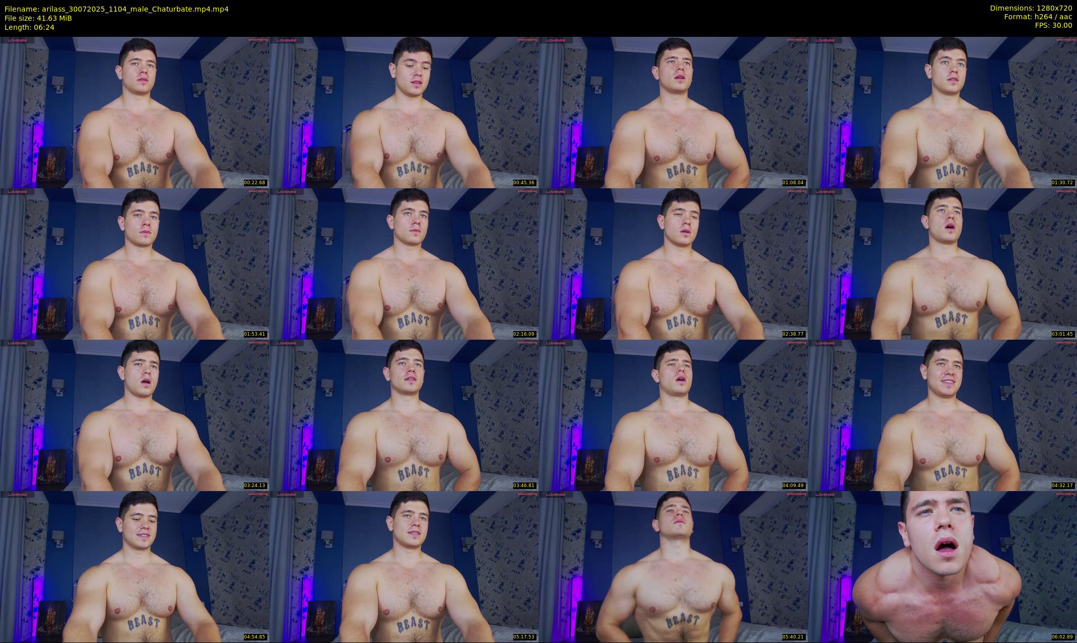 arilass — 7 minute Chaturbate male cam show recording, 720p, Jul 30, 2025